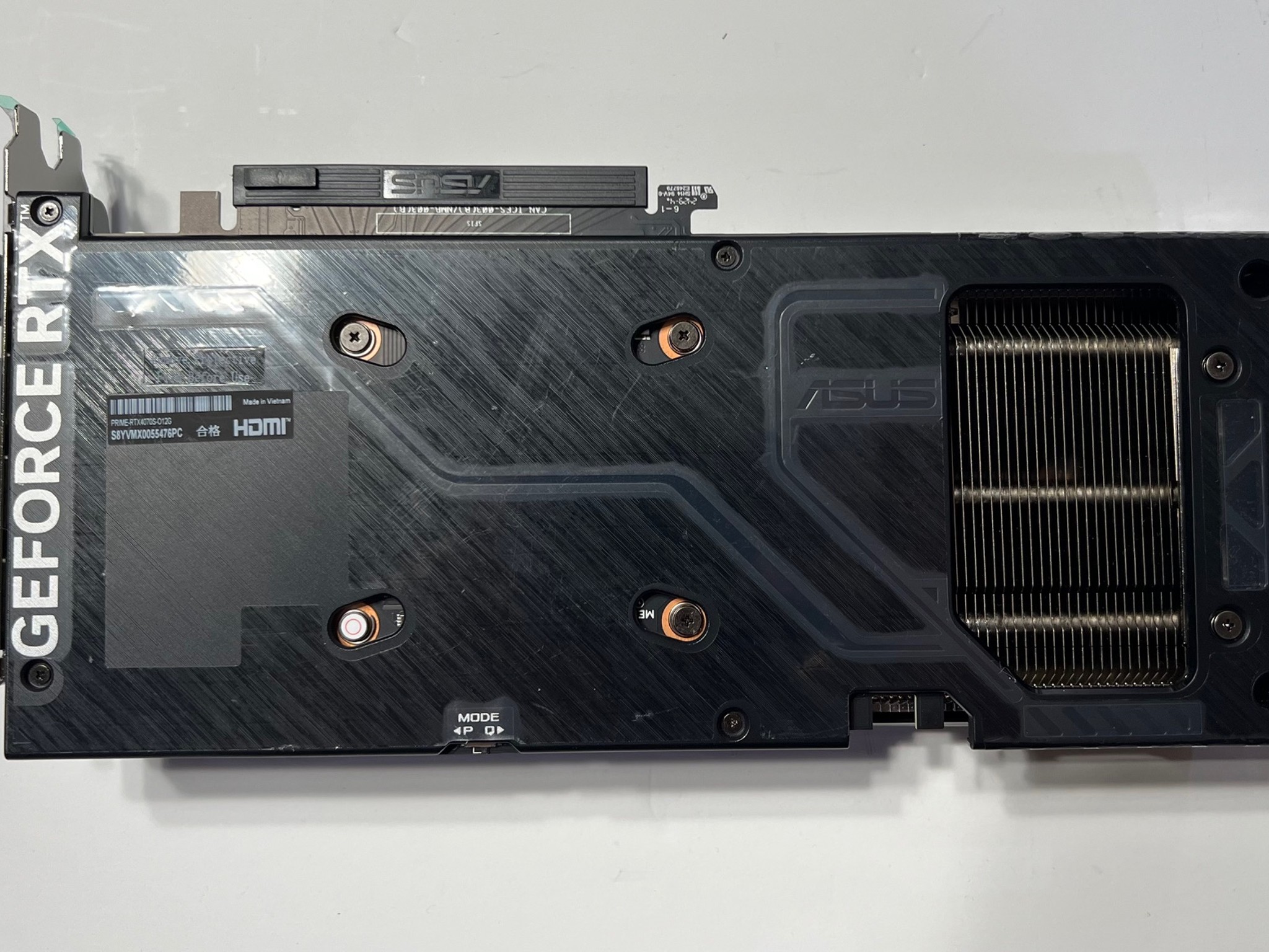 ASUS RTX 4070 Super Prime OC (12GB GDDR6X)