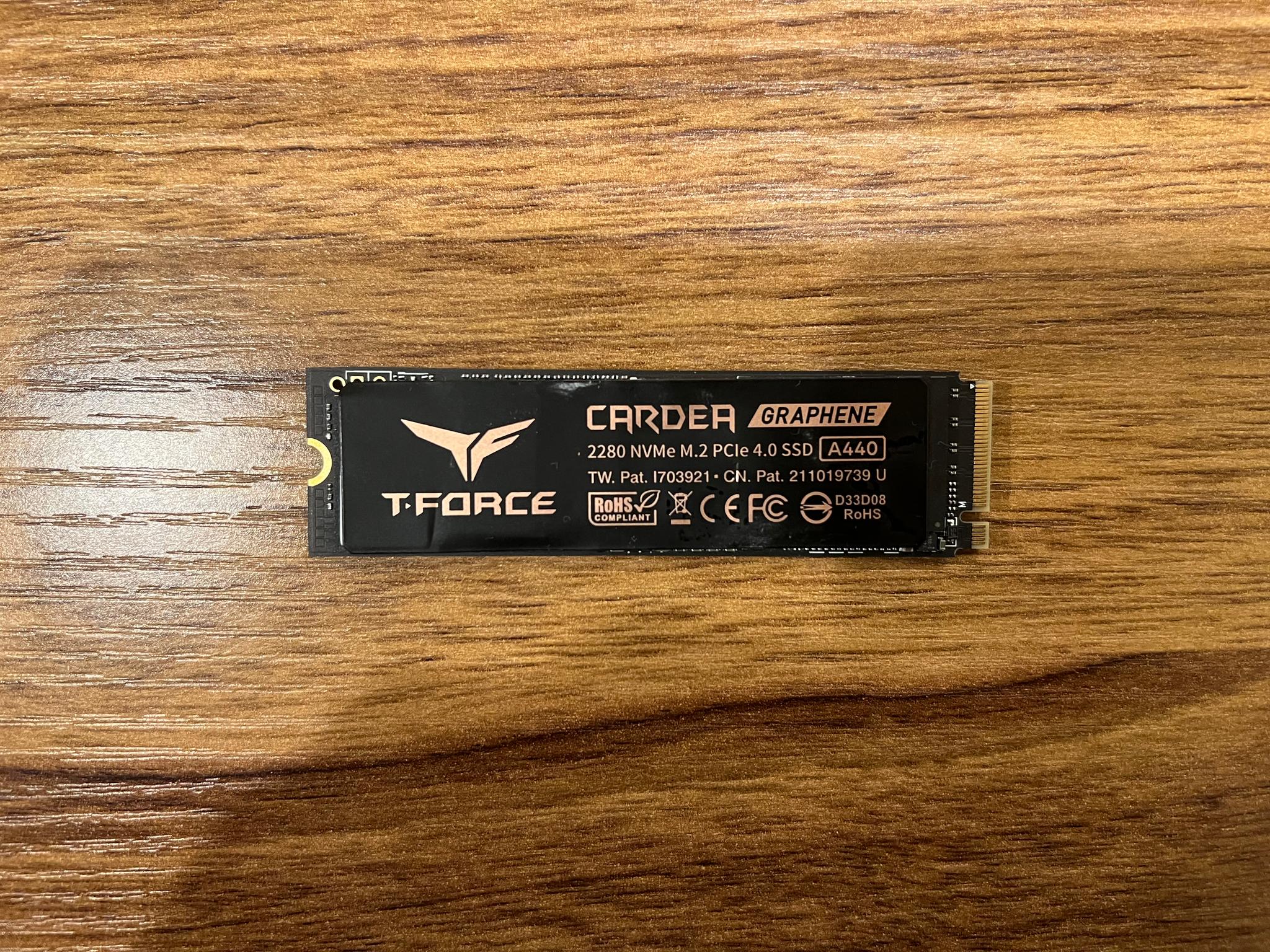 2TB NVMe PCIe Gen 4.0x4 SSD TeamGroup Cardea Graphene 3D NAND TLC