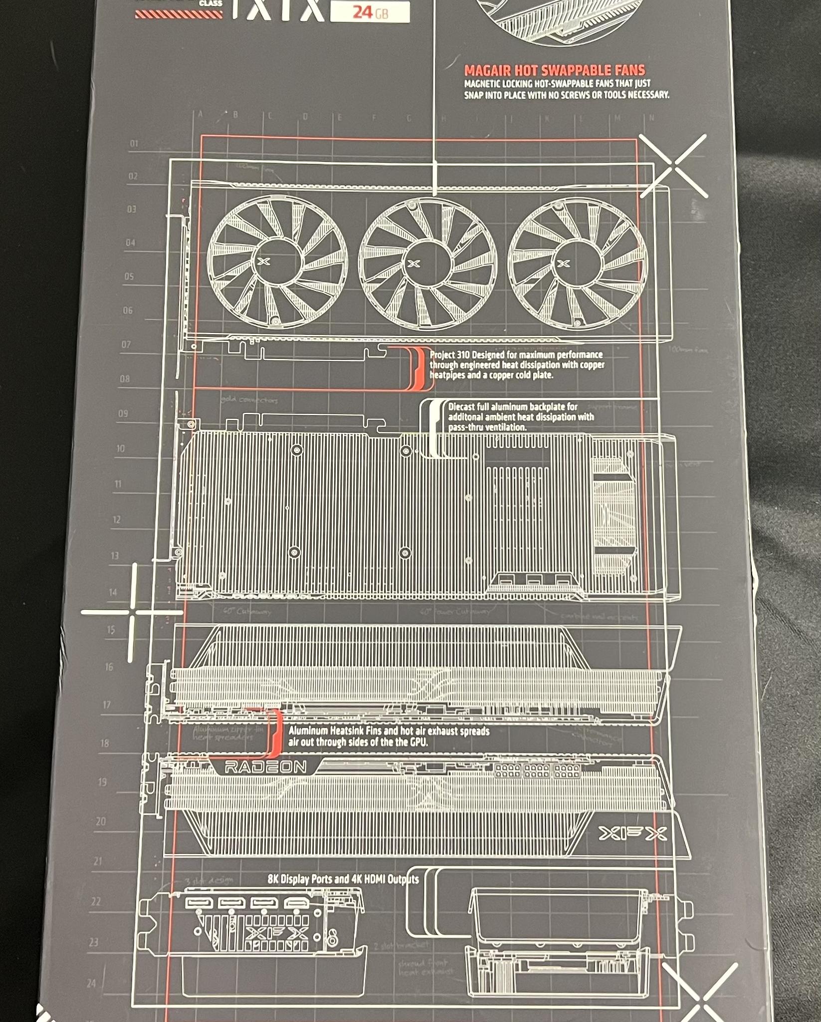 Limited Edition XFX Mercury AMD Radeon RX 7900 XTX Magnetic Air Gaming Graphics Card