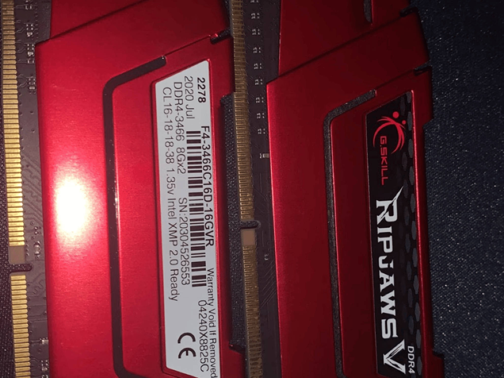 FREE SHIPPING || 2x8gb G.Skill Ripjaws V DDR4-3466 c16