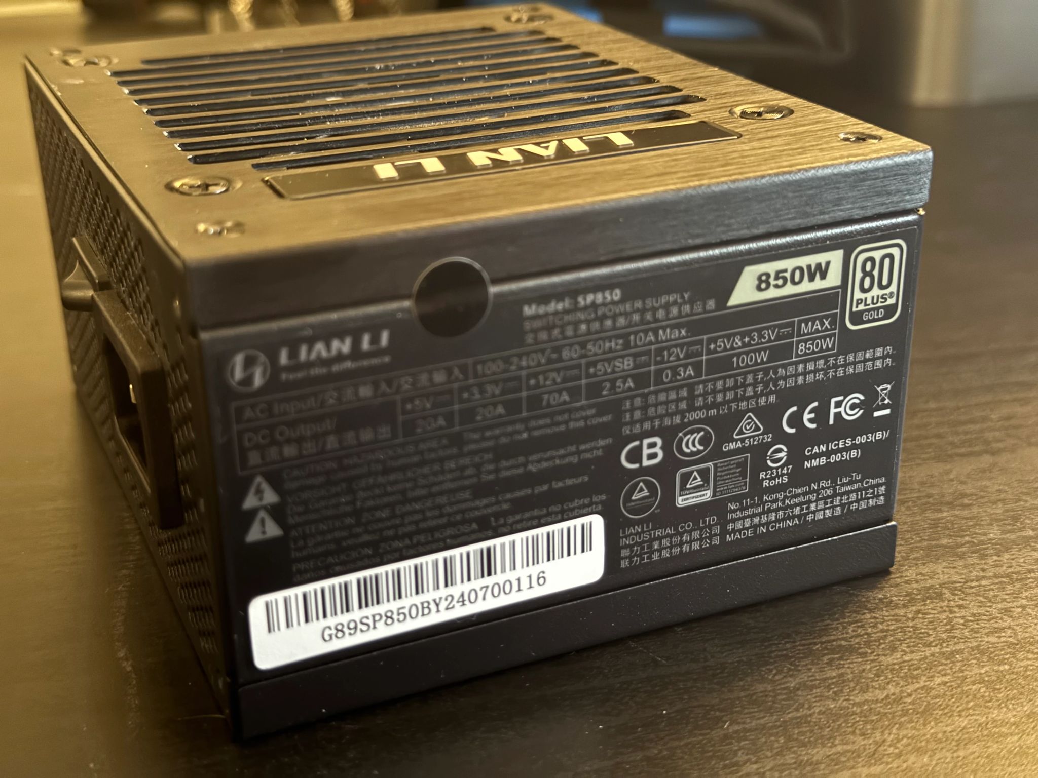 Lian Li SP850 SFX PSU 80+ GOLD