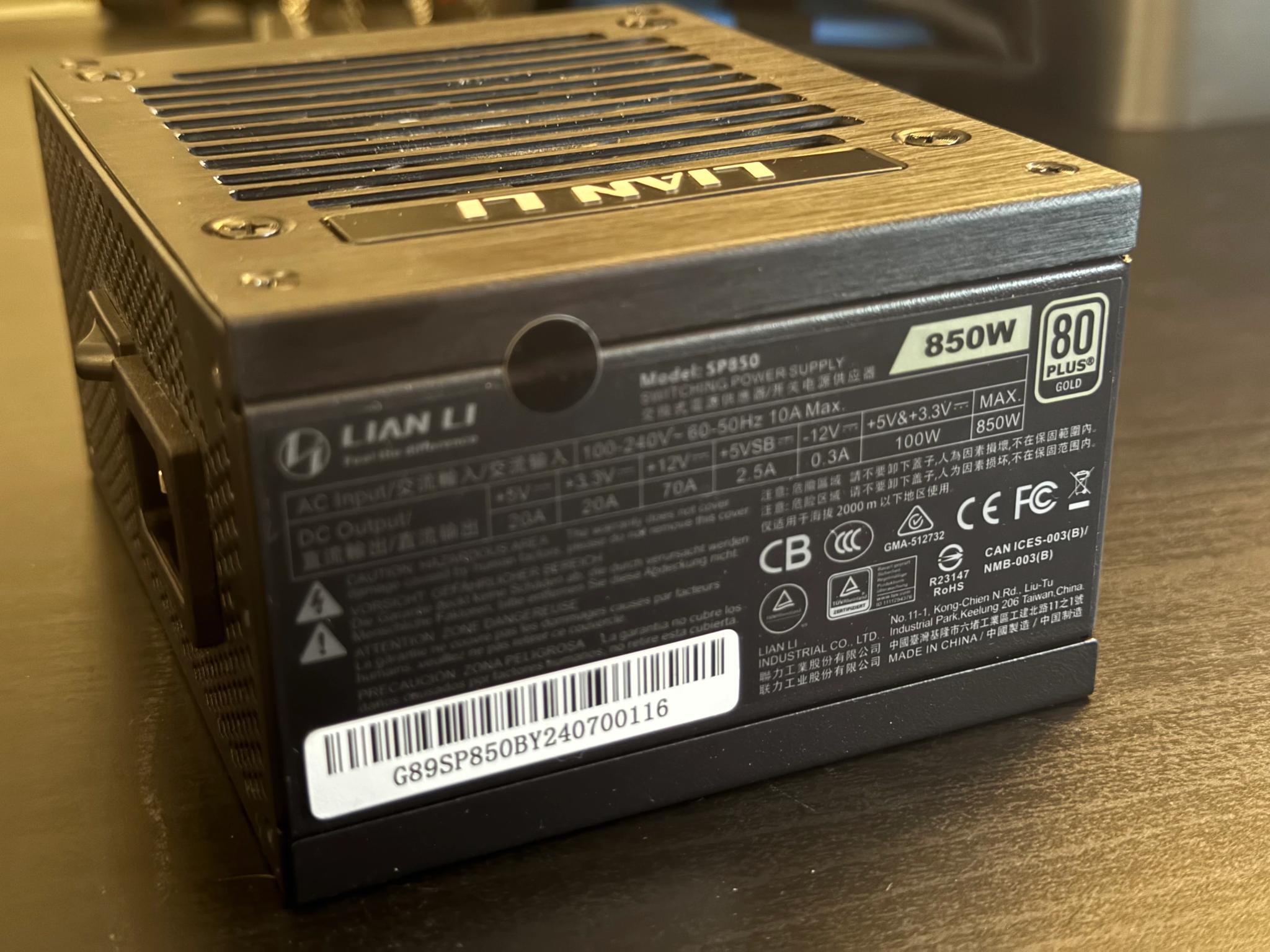 Lian Li SP850 SFX PSU 80+ GOLD