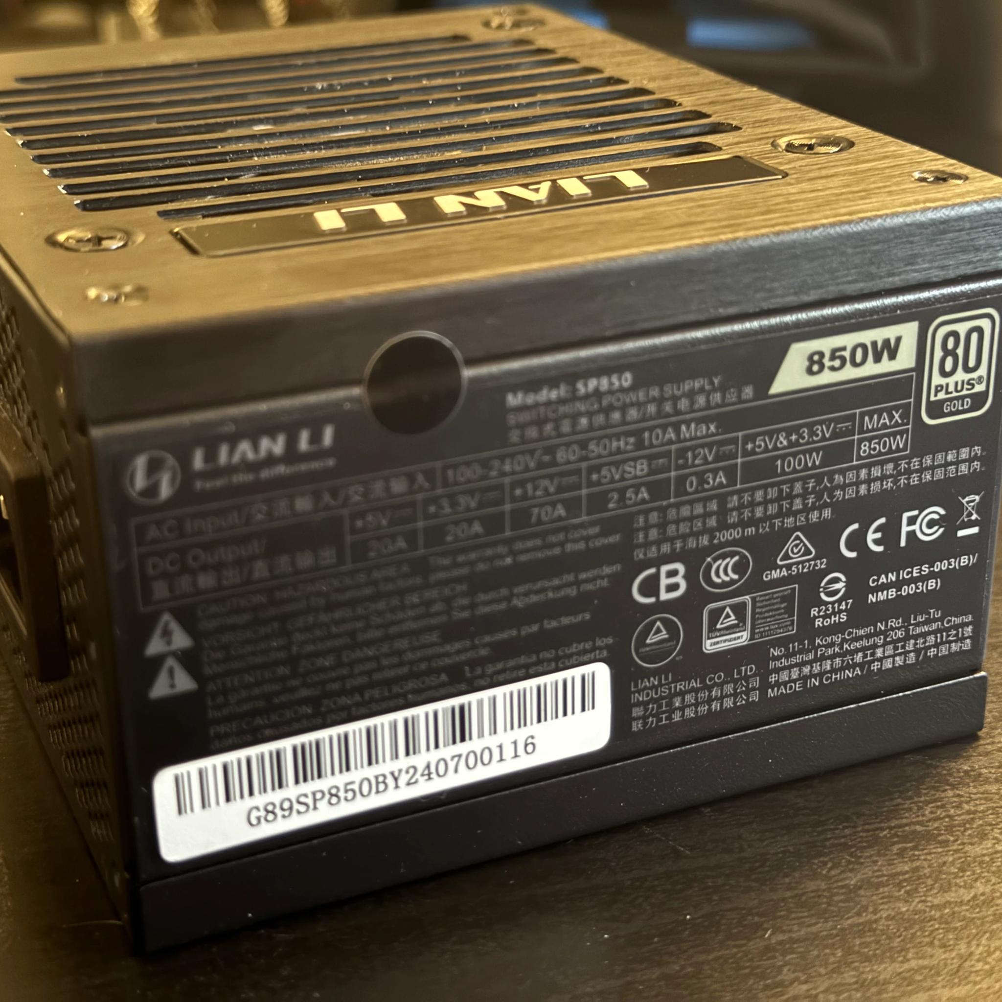 Lian Li SP850 SFX PSU 80+ GOLD