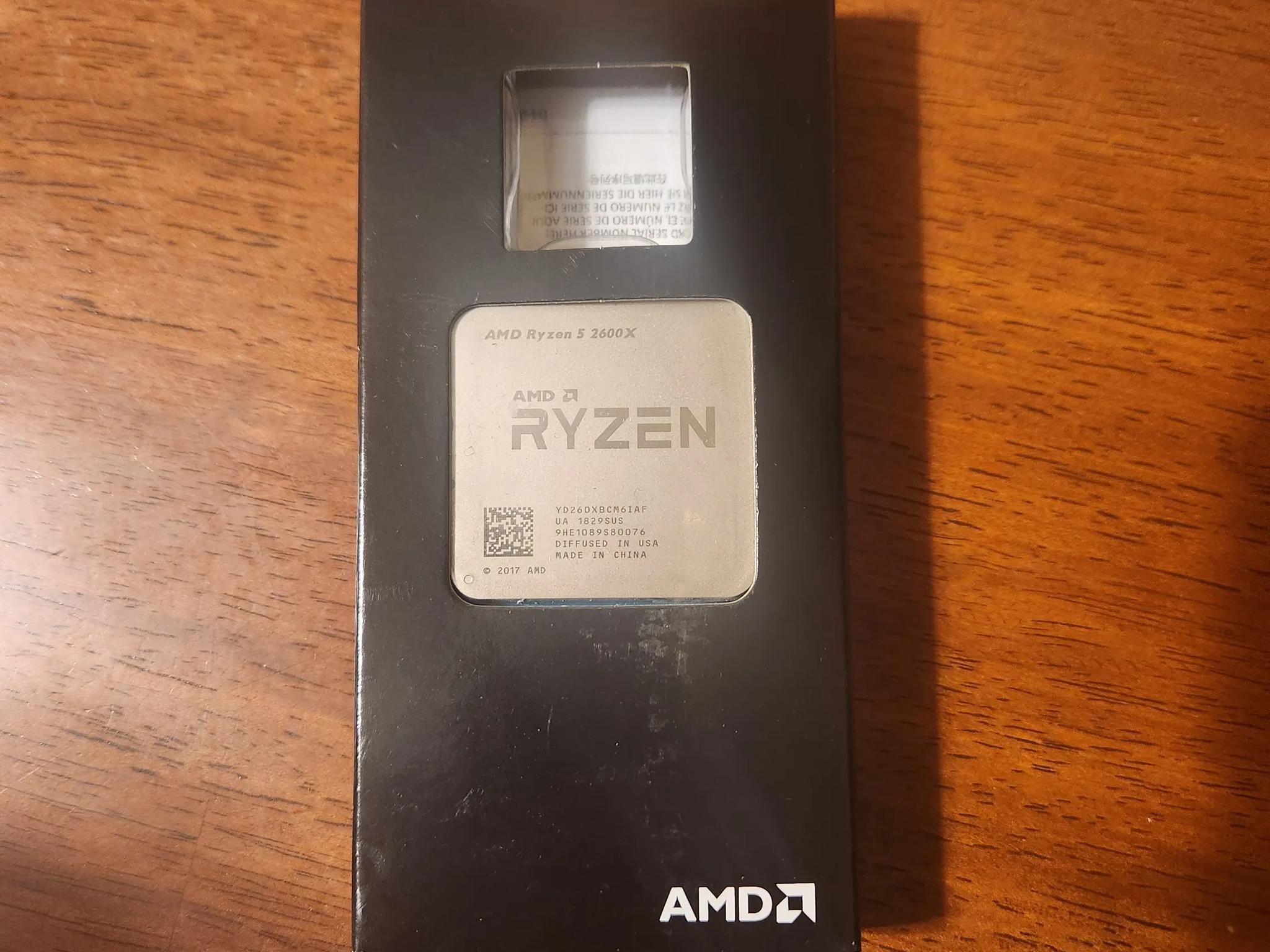 AMD Ryzen 2600X Processor 3.6 GHz, 6 Cores, Socket AM4
