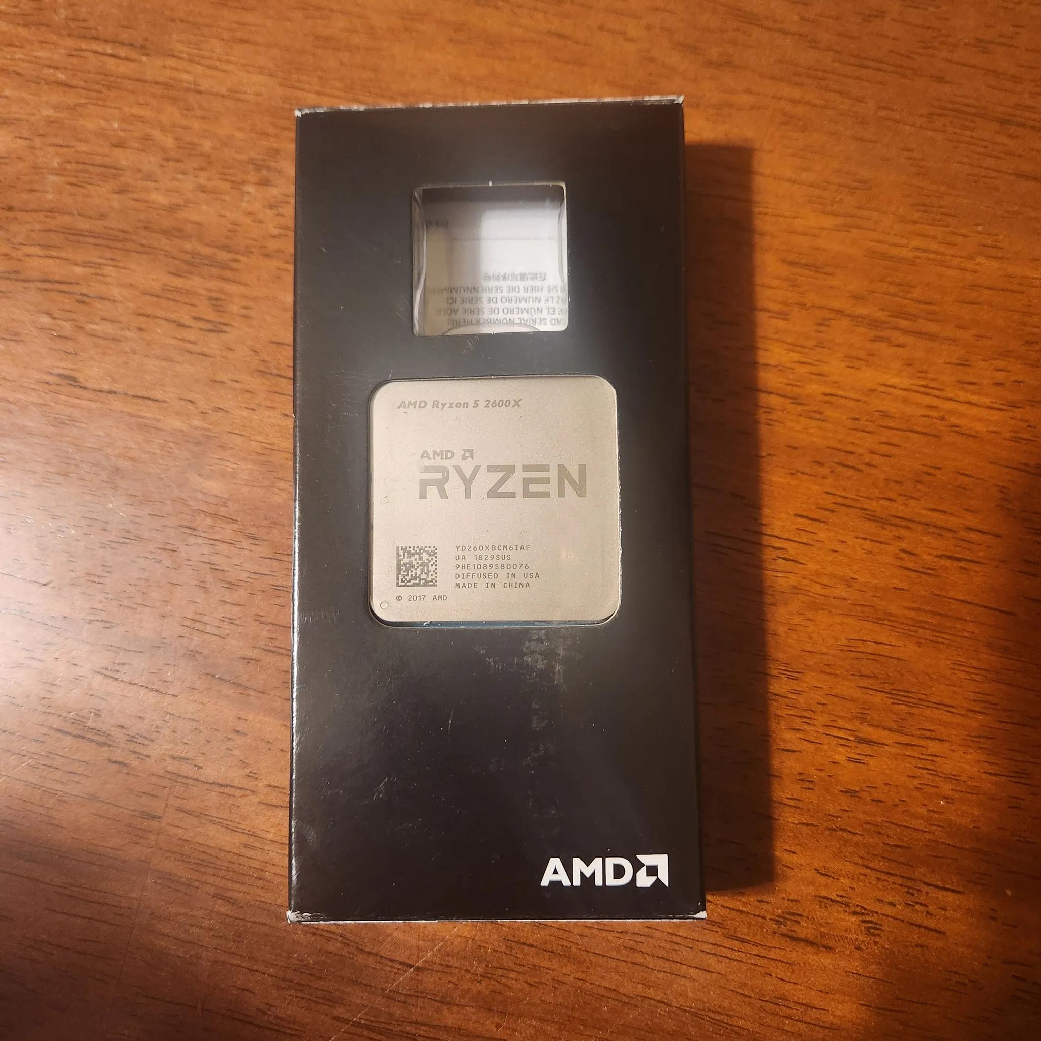 AMD Ryzen 2600X Processor 3.6 GHz, 6 Cores, Socket AM4