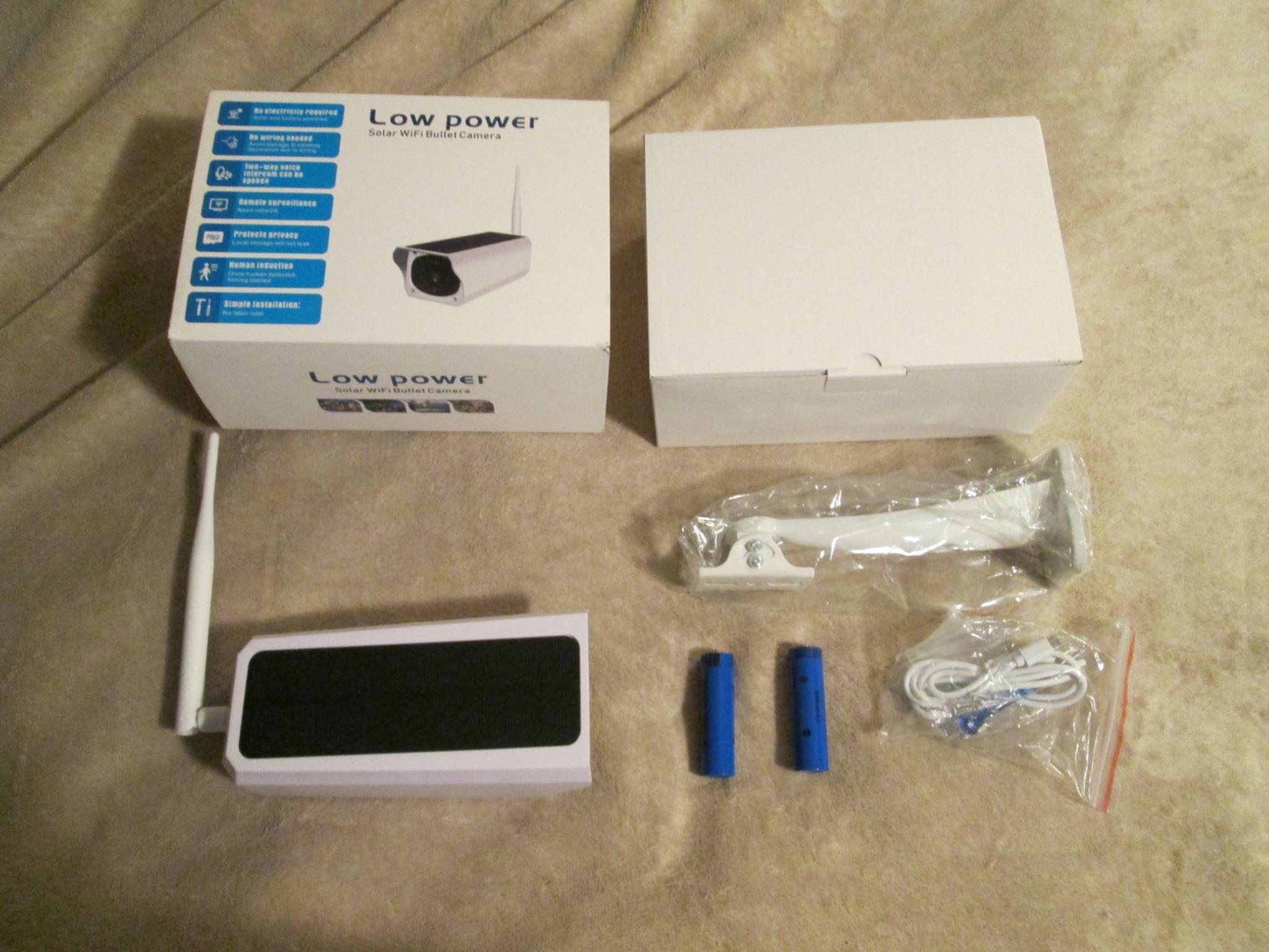 Solar Outdoor Wifi Security Camera New In Box