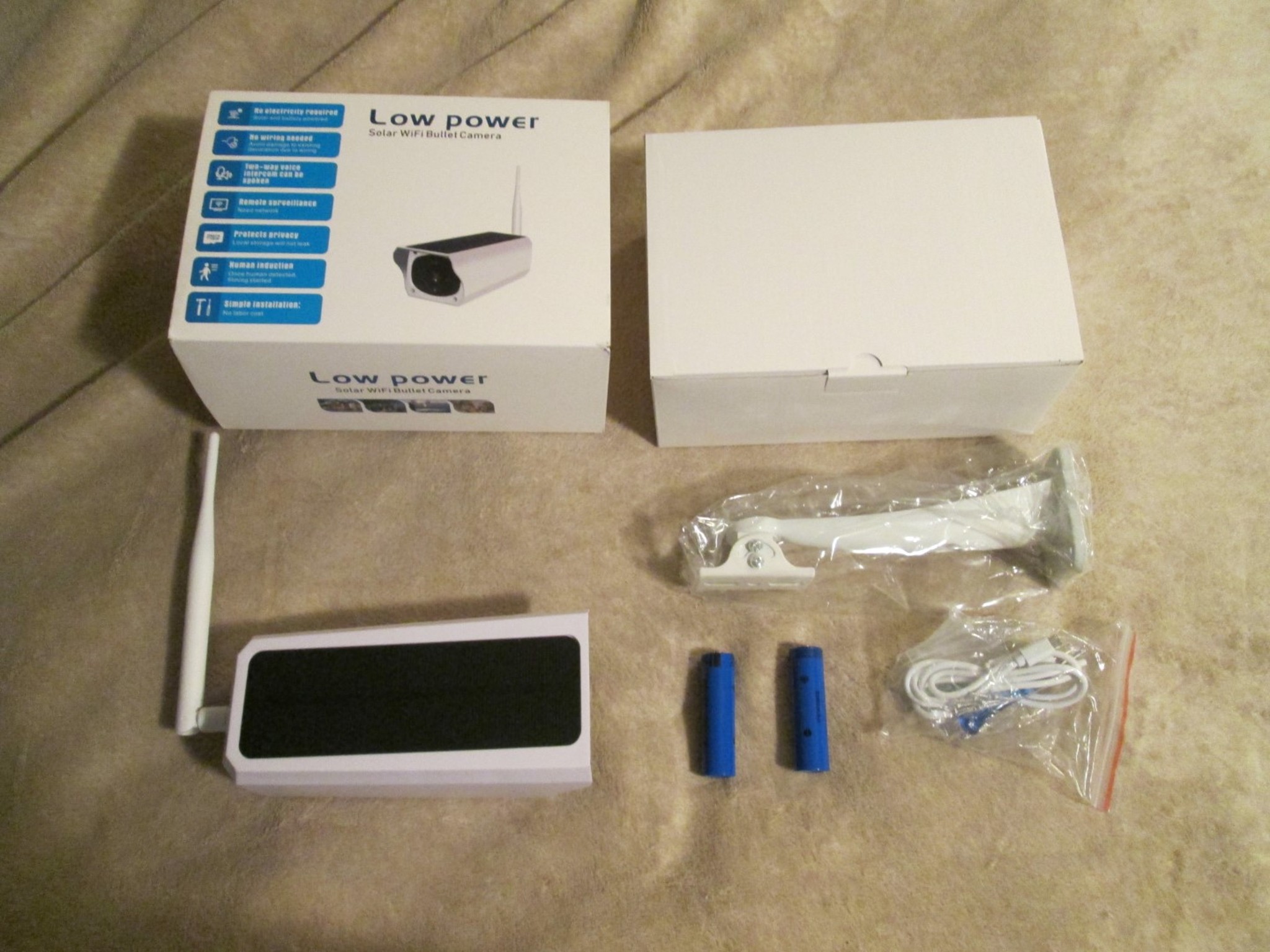 Solar Outdoor Wifi Security Camera New In Box