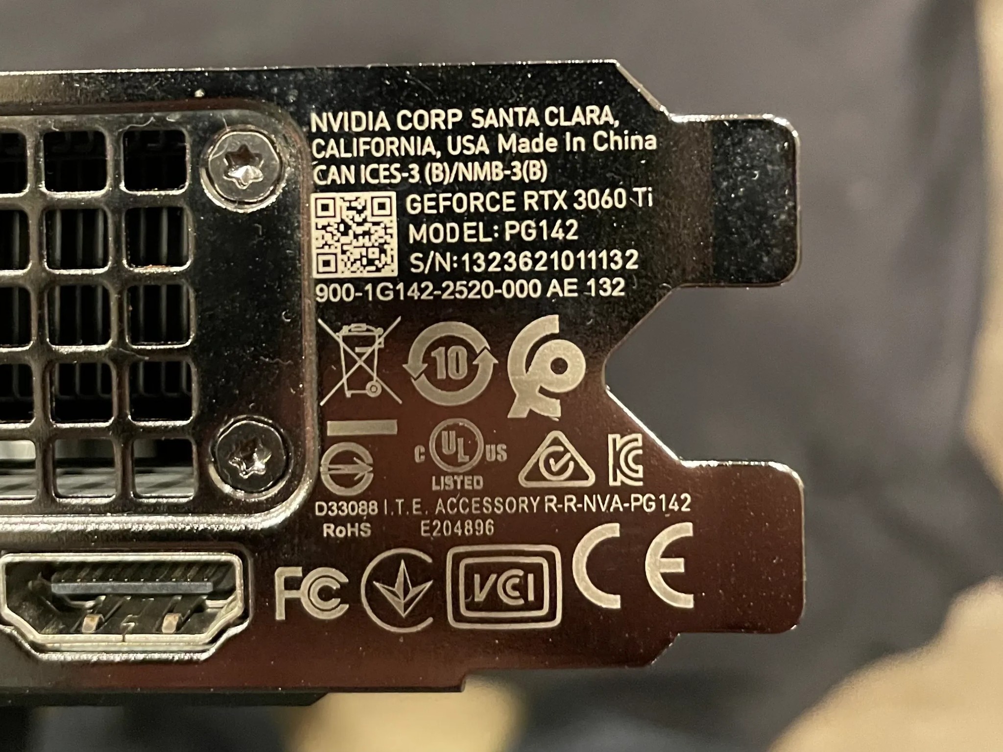 Nvidia 3060 Ti Founders Edition