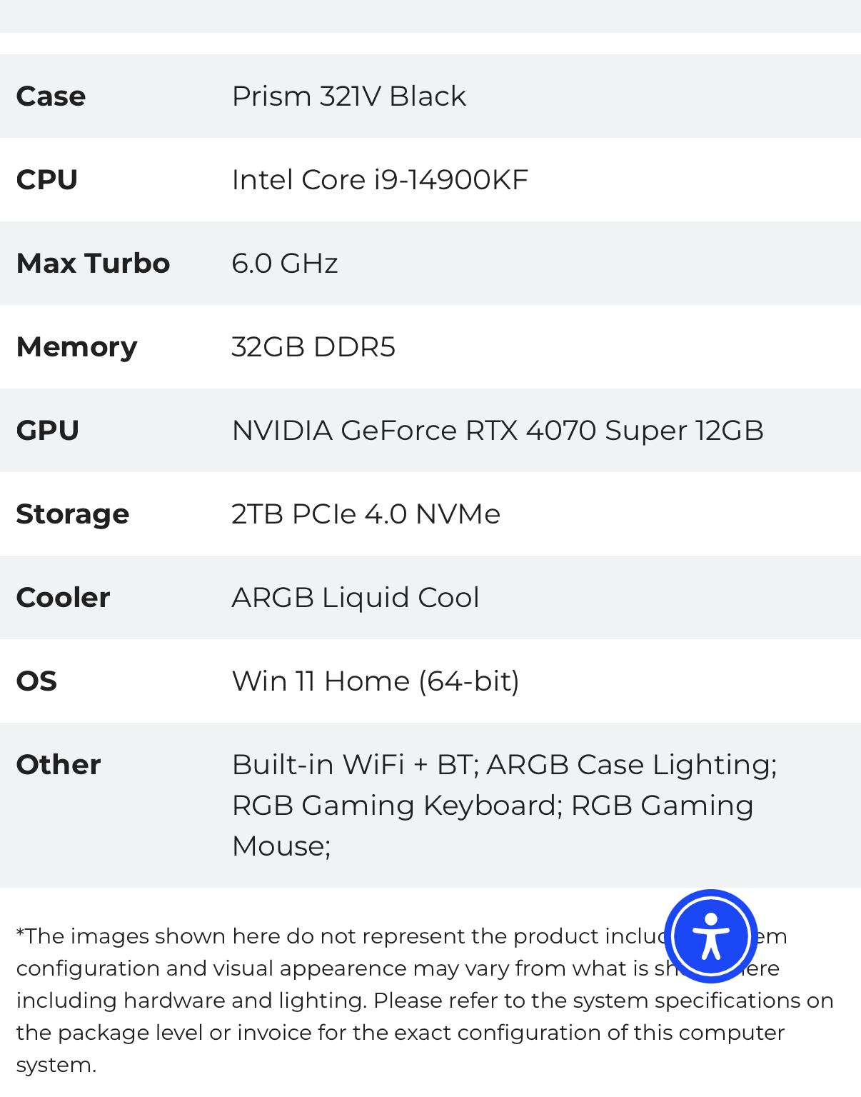 CyberPowerPC i9-14900KF | RTX 4070 Super | 32GB DDR5 | 2TB SSD