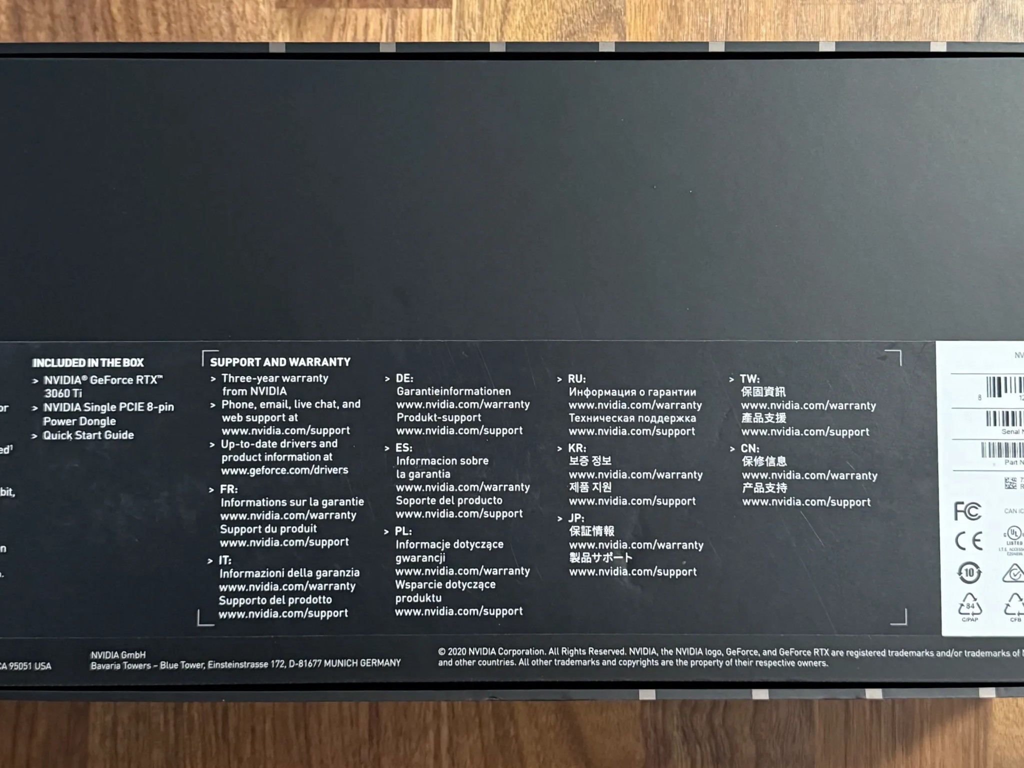 NVIDIA GeForce RTX 3060 Ti Founders Edition 8GB GDDR6 Graphics Card