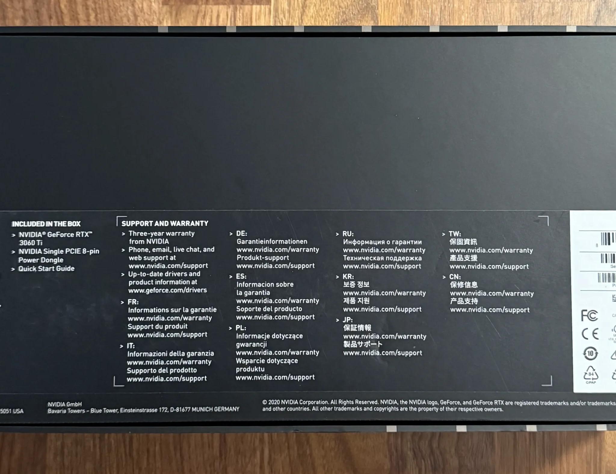 NVIDIA GeForce RTX 3060 Ti Founders Edition 8GB GDDR6 Graphics Card