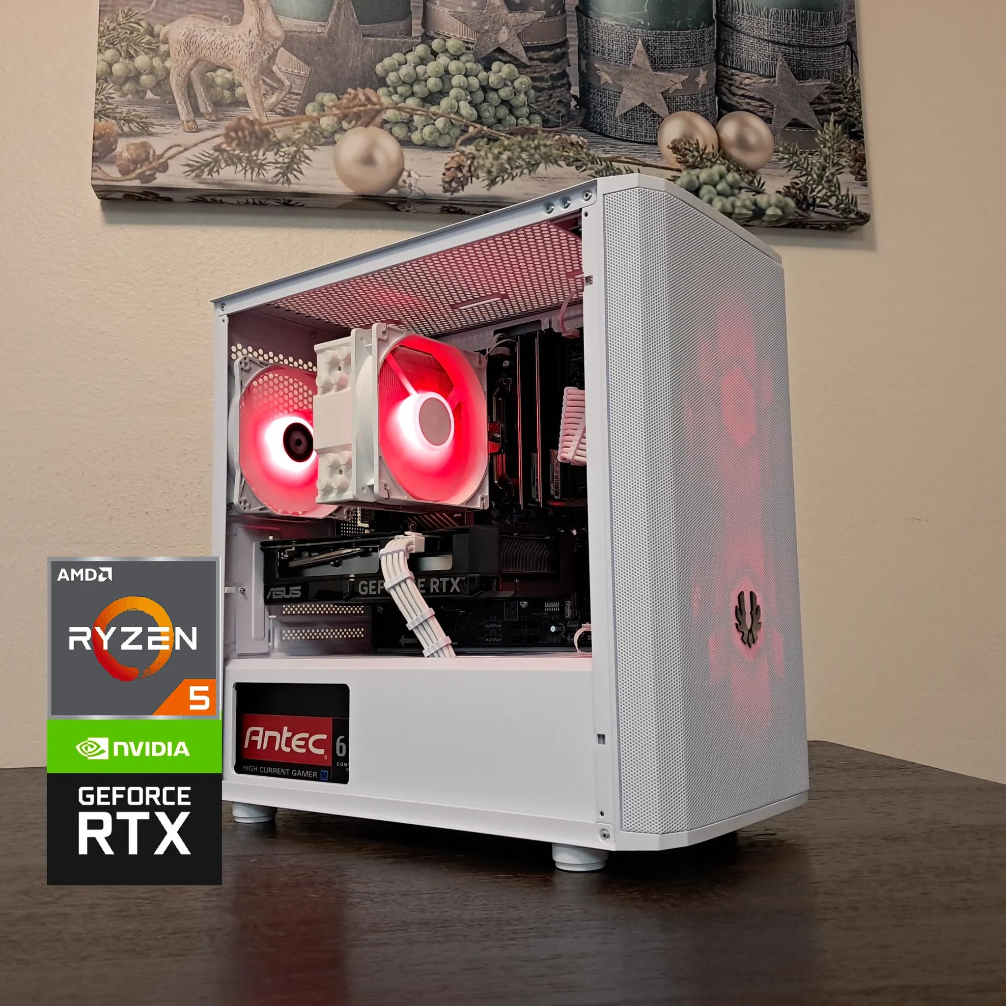 ❄️🌋Ice Volcano RTX Gamer🌋❄️ RTX 4060 | Ryzen 5 5600G | 1TB SSD