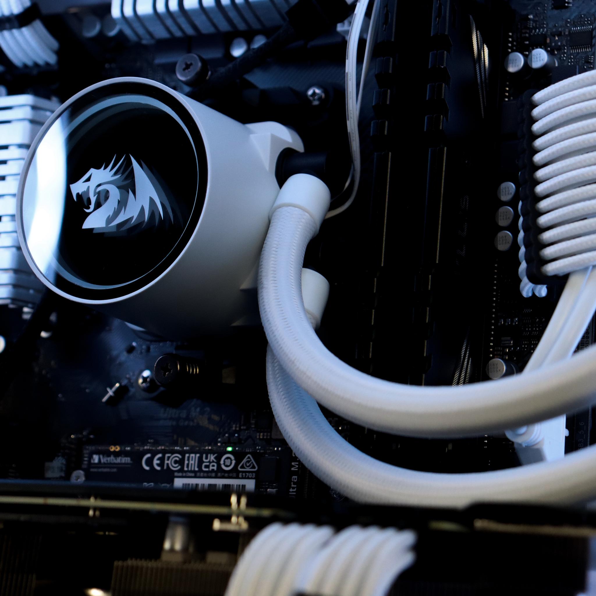 ❄️🧊💎- Whiteout 1440P Gaming PC | RTX 3080, Ryzen 7 5700X, 32GB RAM, 1TB NVMe SSD ❄️🧊💎