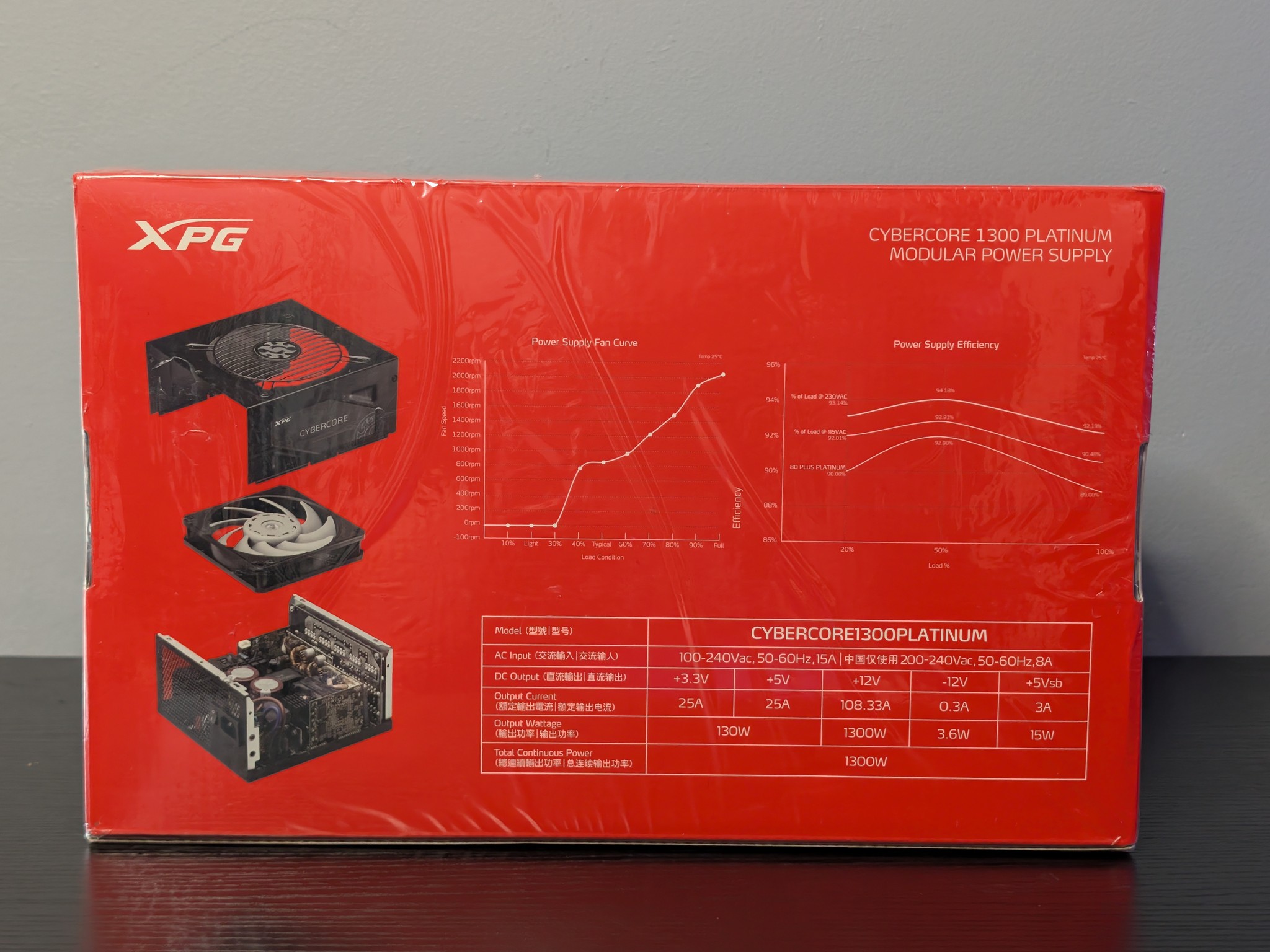 ADATA XPG CYBERCORE 1300W 80+ Platinum ATX Modular Power Supply