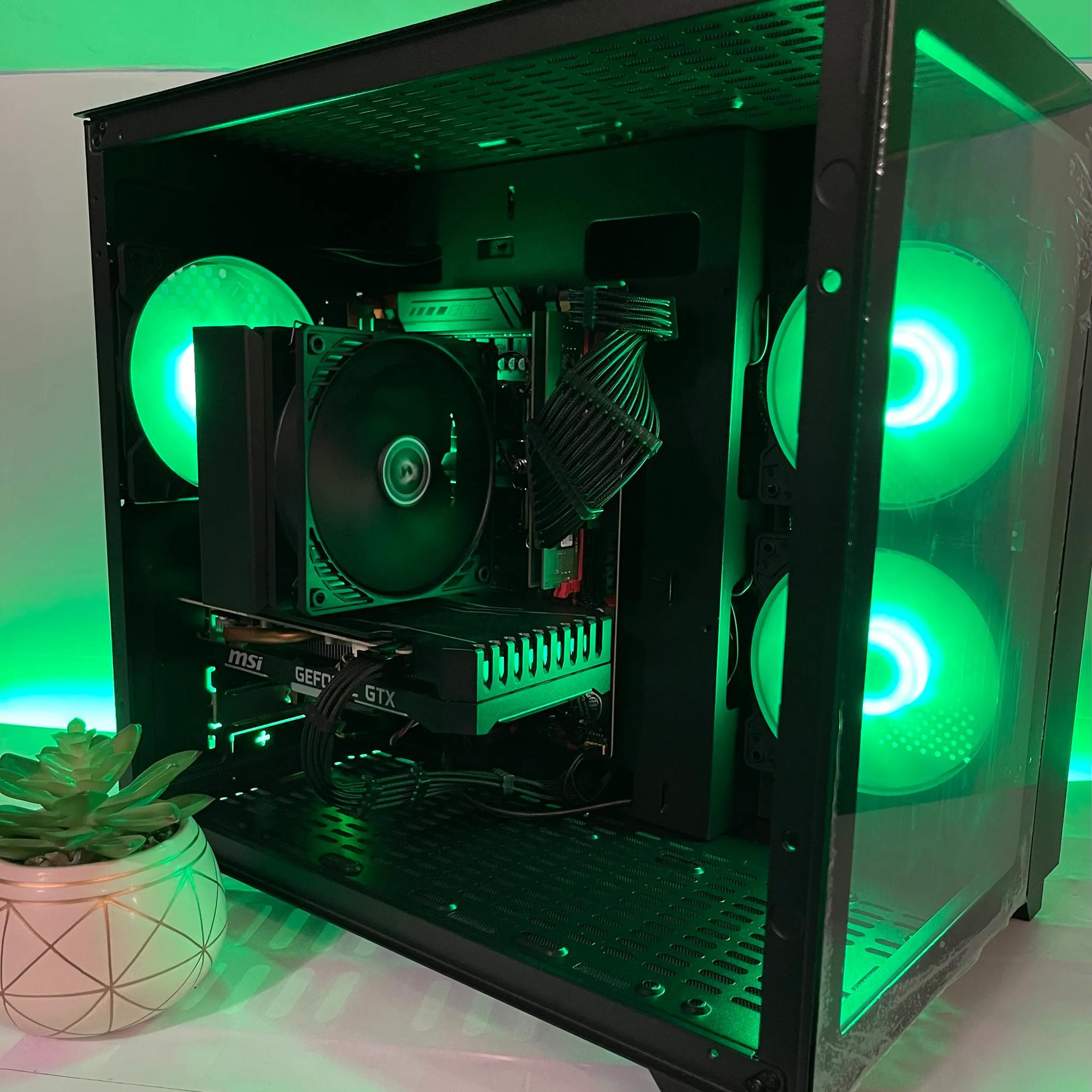 14C/28T RGB Gaming PC (E5-2680 V4, 32GB RAM, GTX 1660 Super, 1TB NVME)