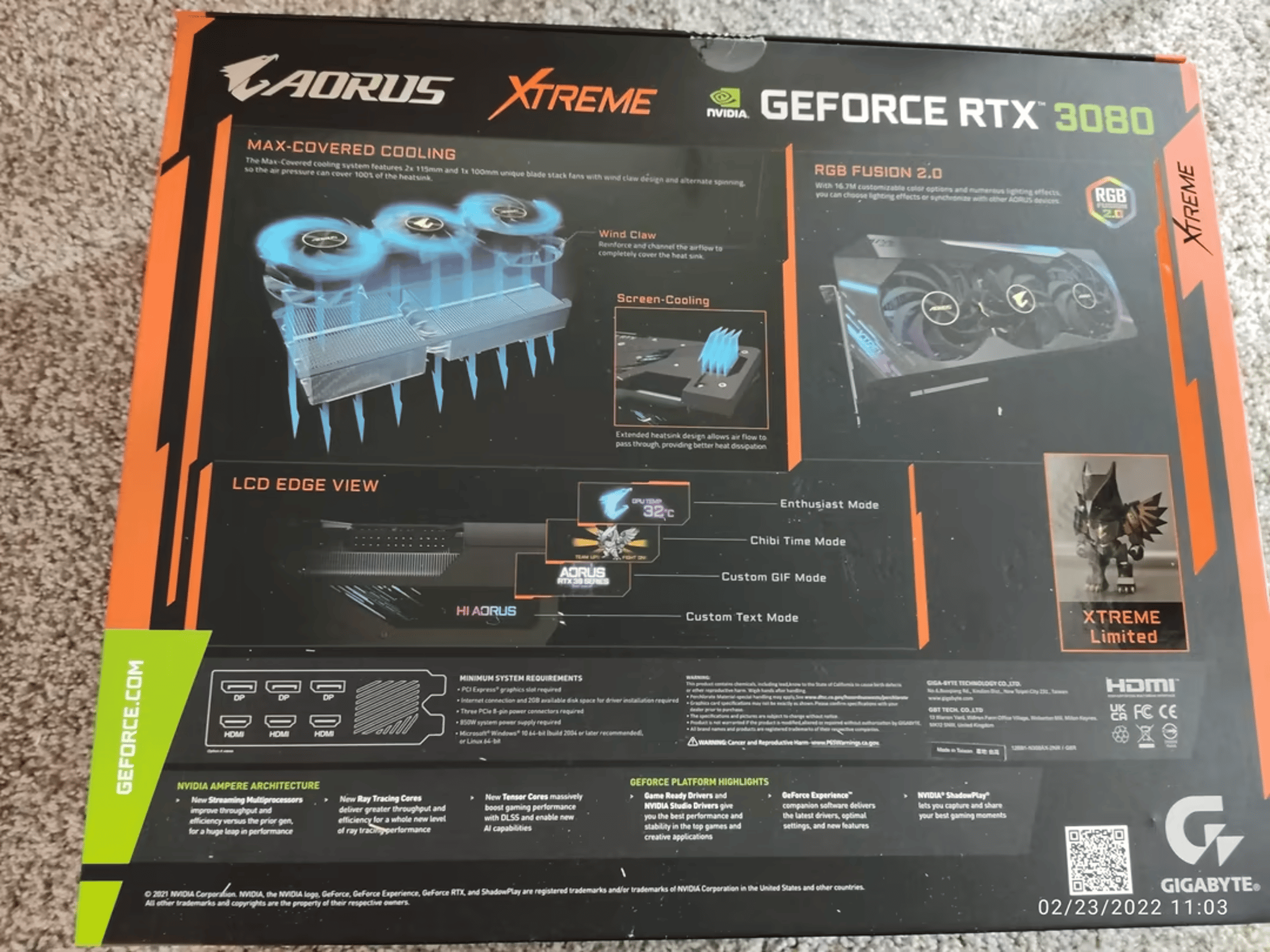 Gigabyte Aorus Xtreme RTX 3080