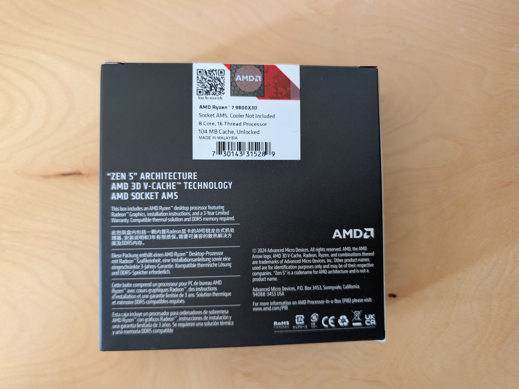 Ryzen 7 9800X3D + Gigabyte X870E AORUS PRO + Corsair Vengeance RGB 32GB DDR5-6400 Bundle