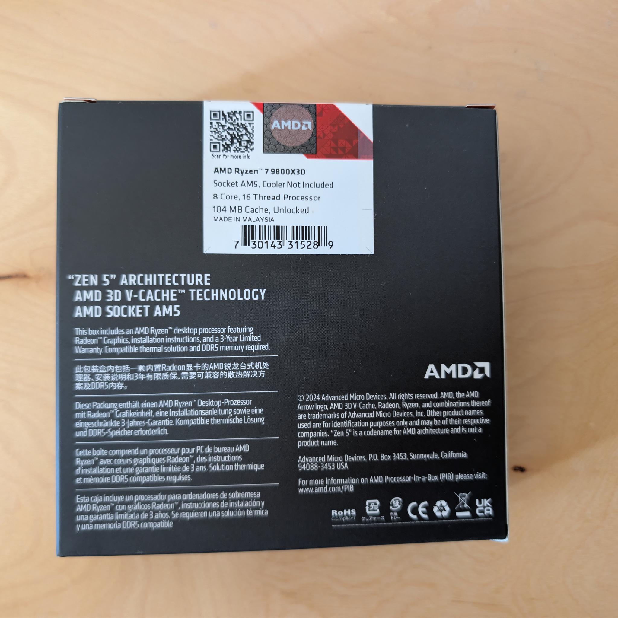 Ryzen 7 9800X3D + Gigabyte X870E AORUS PRO + Corsair Vengeance RGB 32GB DDR5-6400 Bundle