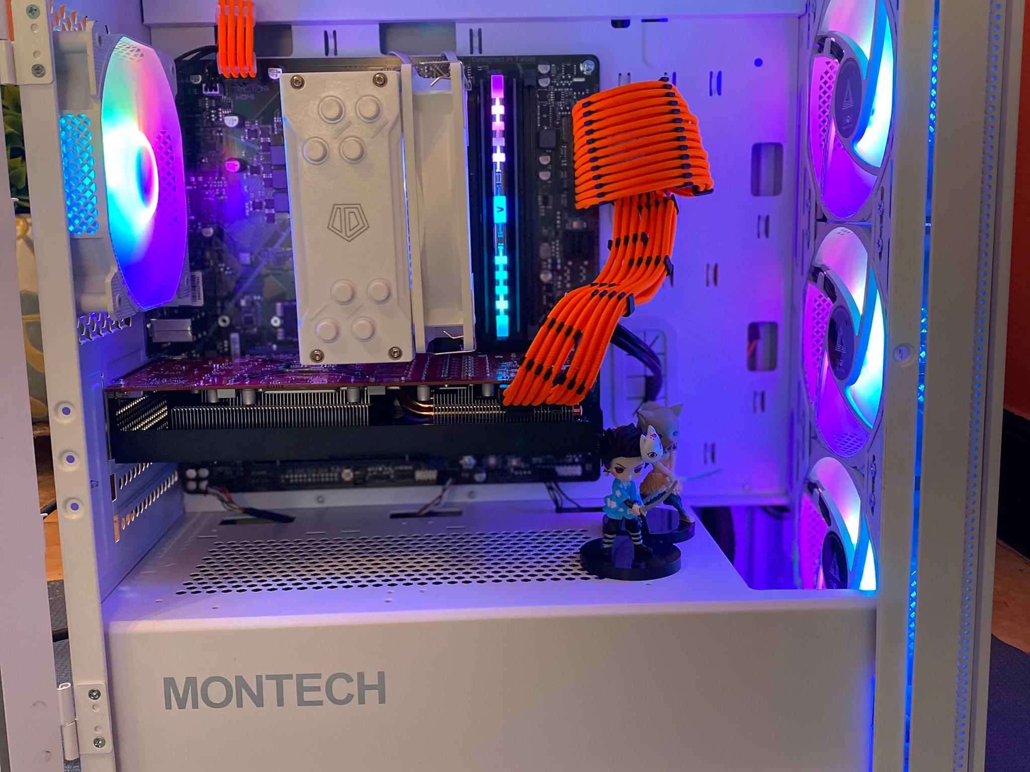 (White) Intel 10th Gen @4.0Ghz-RX 5700XT-w/ 1TB NVMe M.2 SSD-16GB DDR4 RAM-Windows 11 Pro
