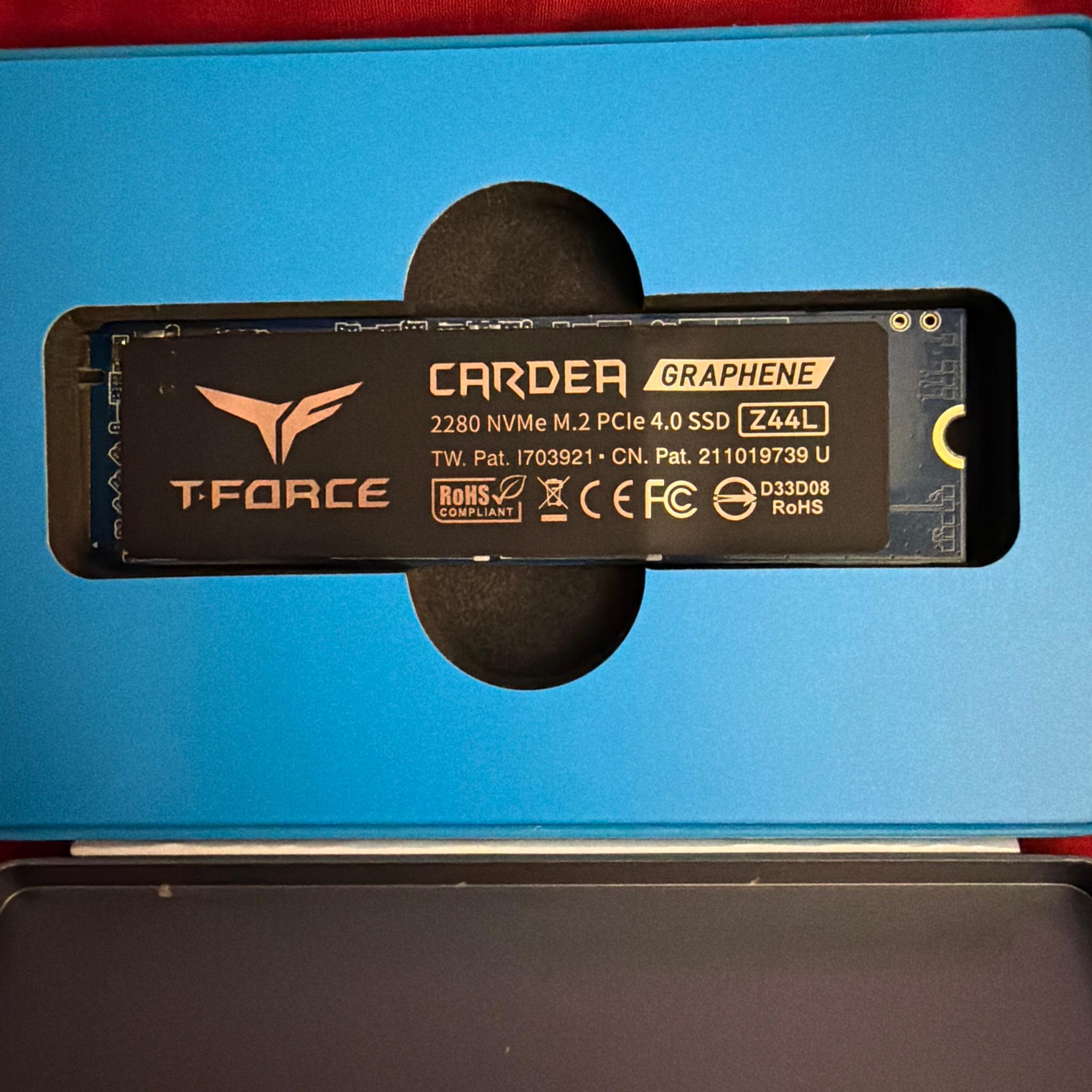 New Open Box 1TB T-Force CARDEA Z44L NVME M.2 PCIe 4.0
