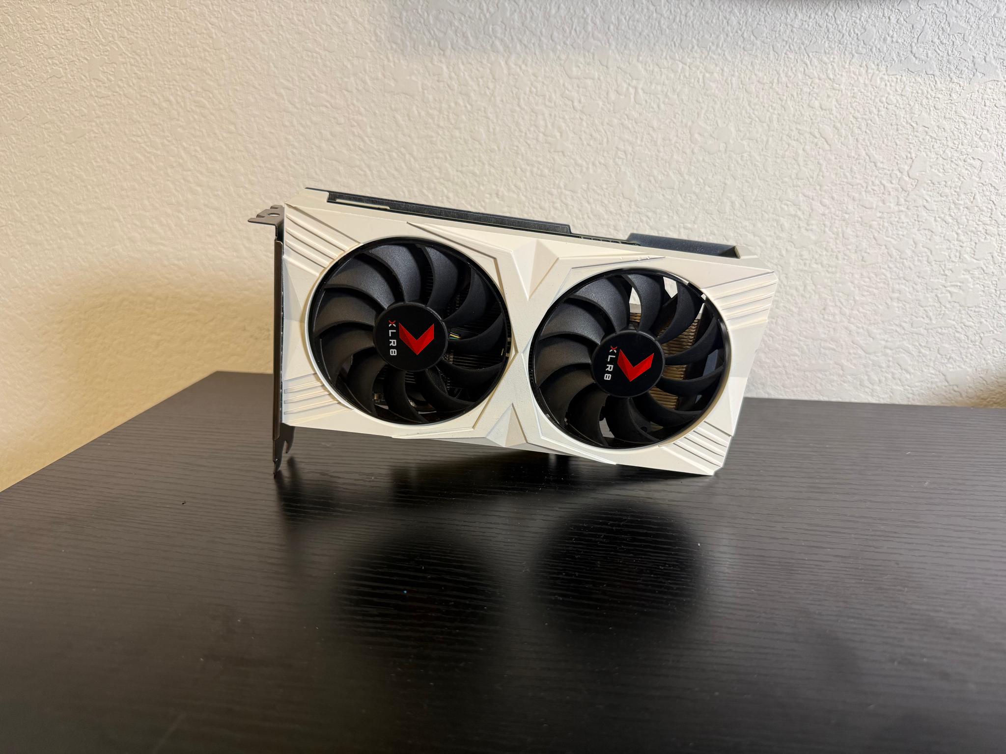 White RTX 4060 | White PNY XLR8 | Shroud painted white, like new!