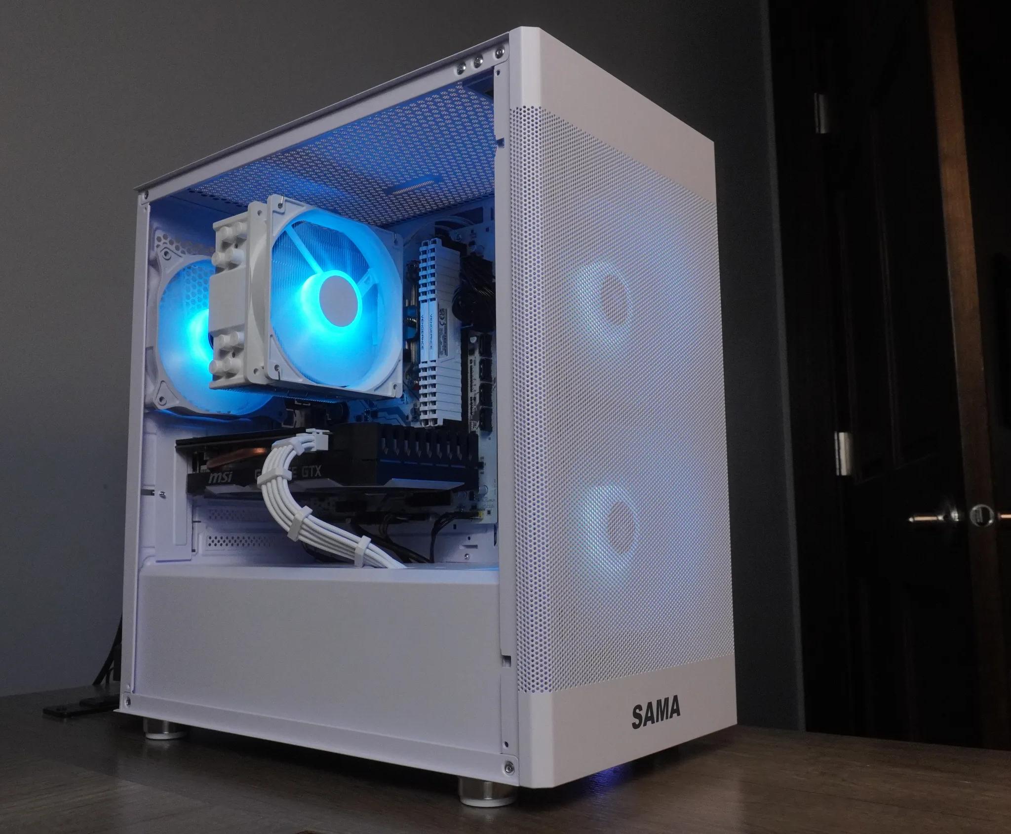 🤍ALL WHITE🤍 1080p GAMING MACHINE 💚GTX 1660 Super 🧡 Ryzen 5 5500 | 16GB | 1TB | WIFI