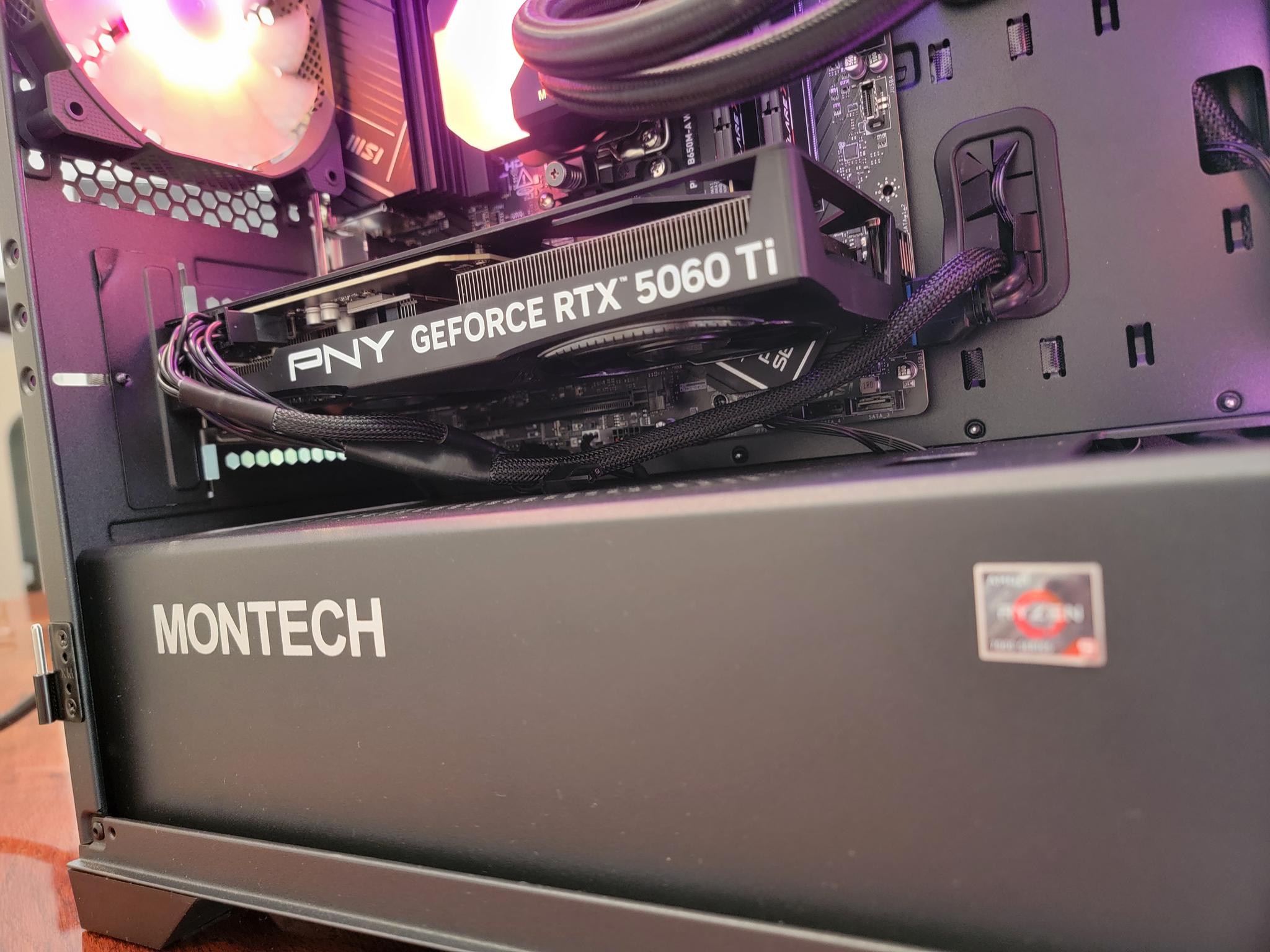 PNY RTX 5060ti 16gb + Ryzen 7700x PC Build #4