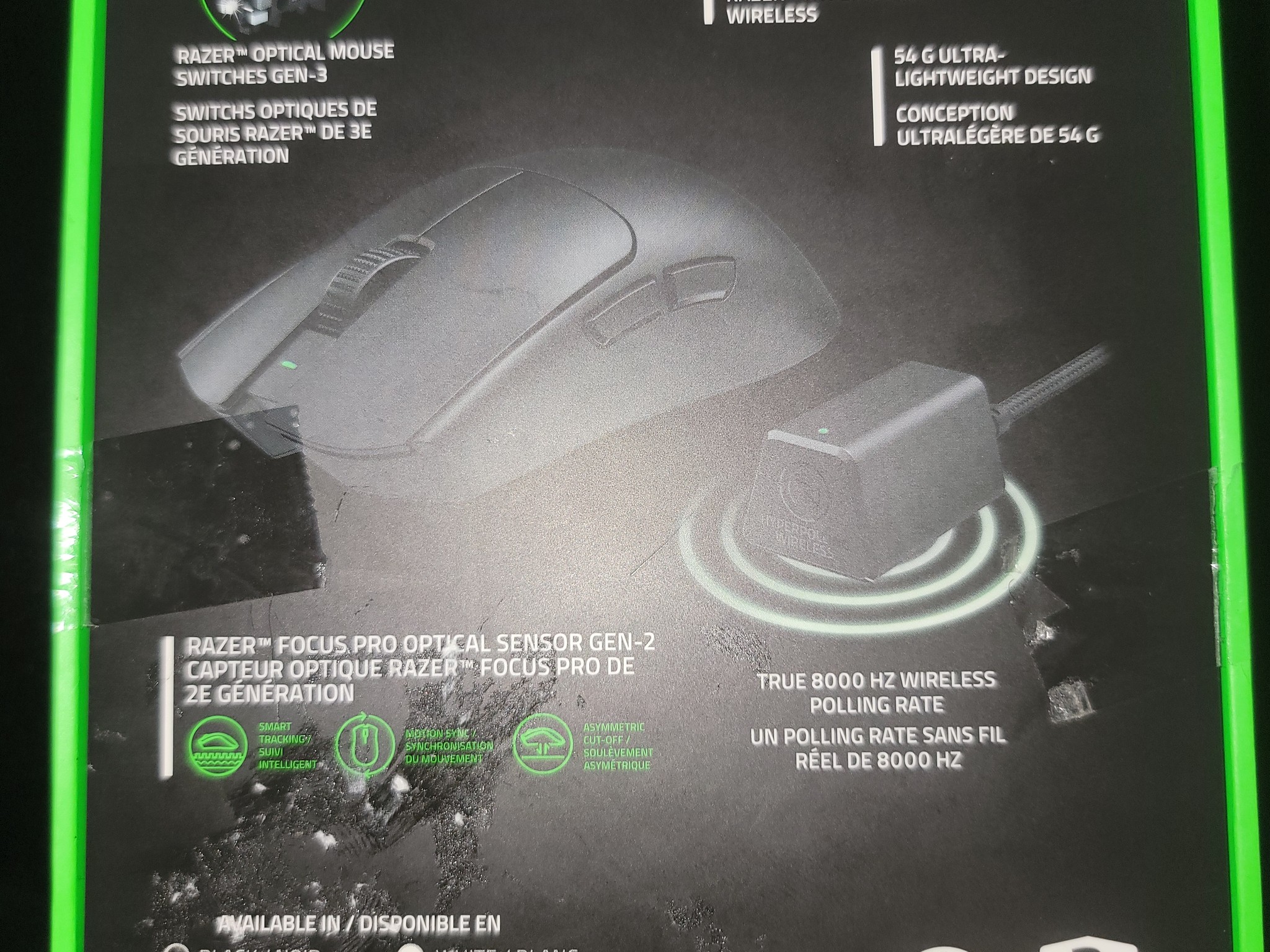 Razer Viper V3 Pro Wireless Gaming Mouse– 54g Ultralight | 8000Hz | Corepad Skatez Upgrade