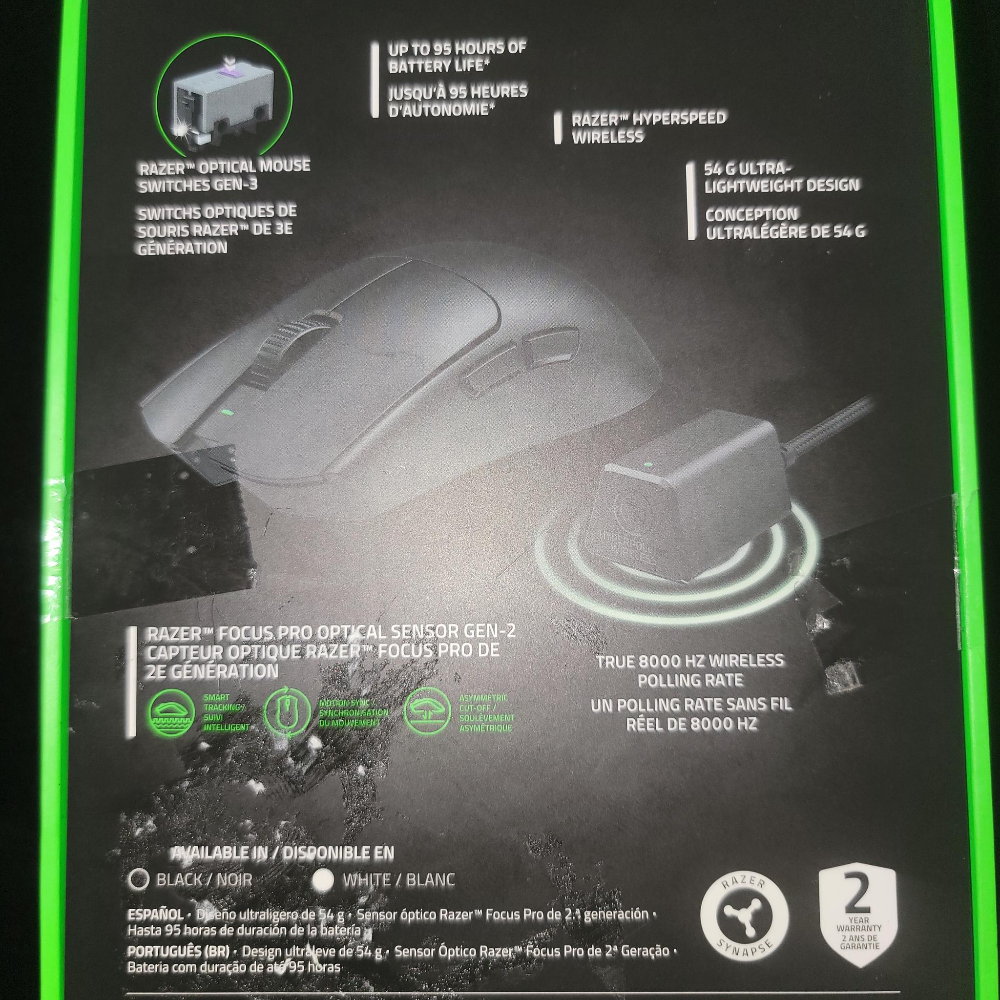 Razer Viper V3 Pro Wireless Gaming Mouse– 54g Ultralight | 8000Hz | Corepad Skatez Upgrade