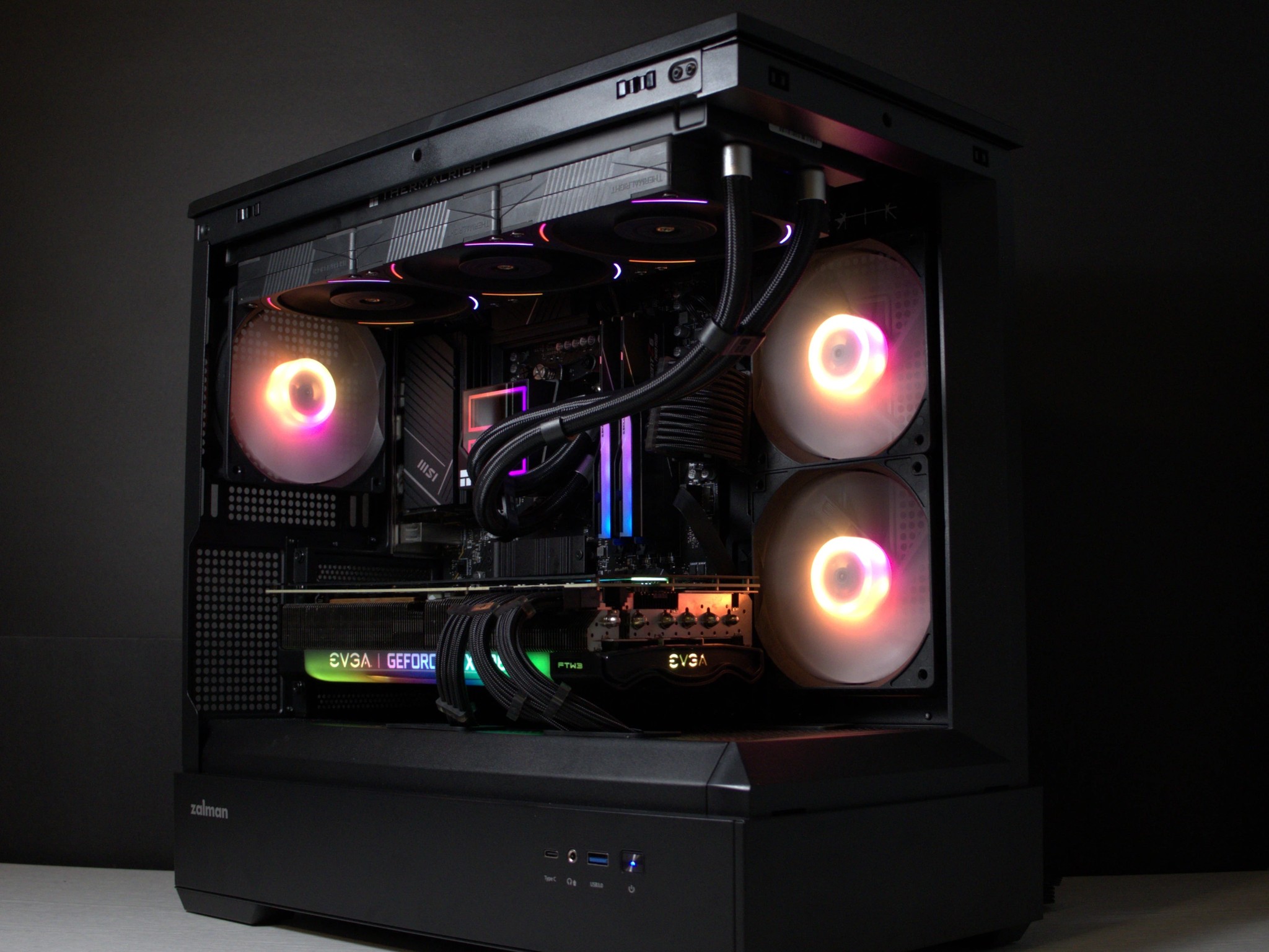 🔵BIG BLUE🔵 Gaming PC | AMD Ryzen 5 7600 | 32GB DDR5 | RTX 3080 | 1TB SSD | Win11 Home | Wi-Fi