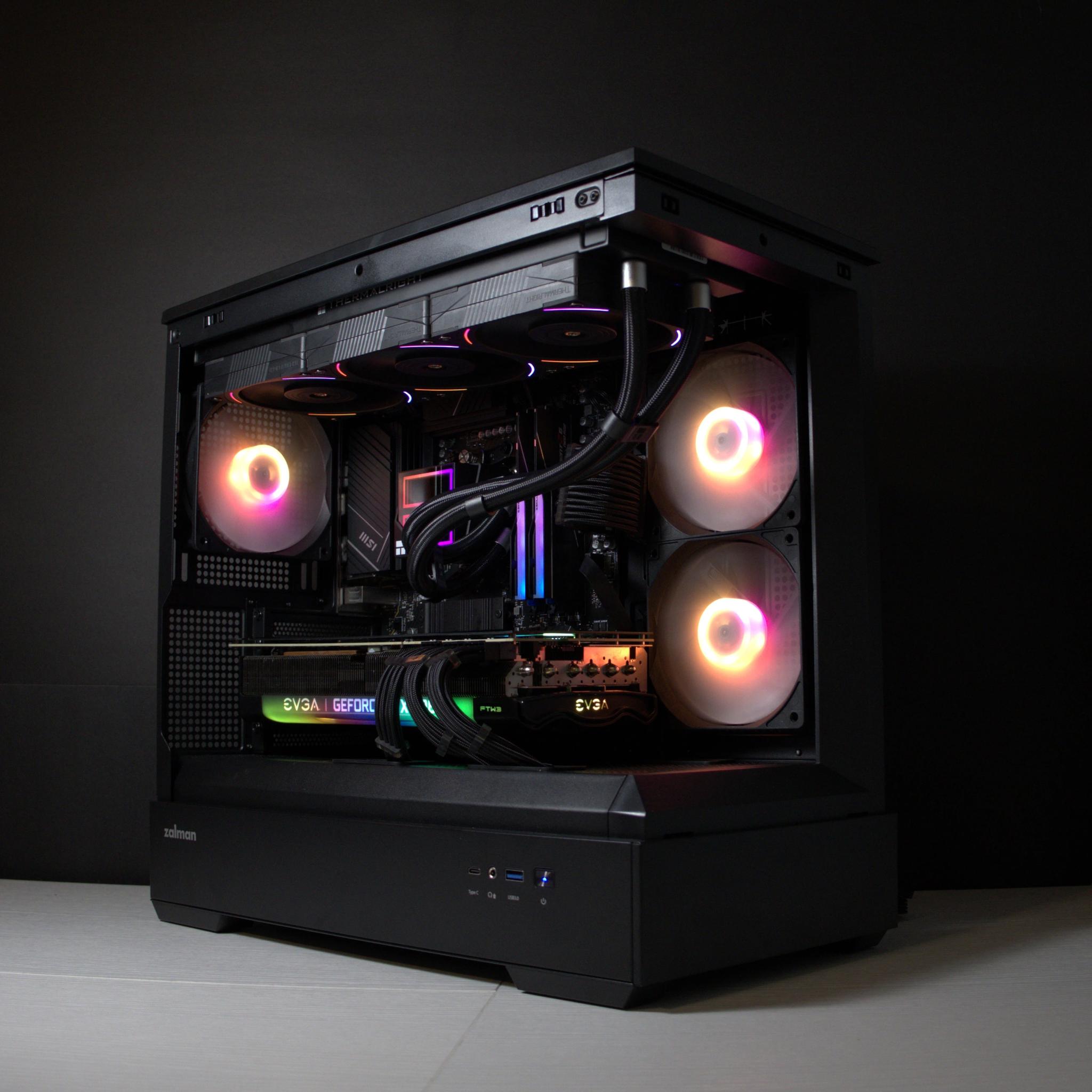 🔵BIG BLUE🔵 Gaming PC | AMD Ryzen 5 7600 | 32GB DDR5 | RTX 3080 | 1TB SSD | Win11 Home | Wi-Fi