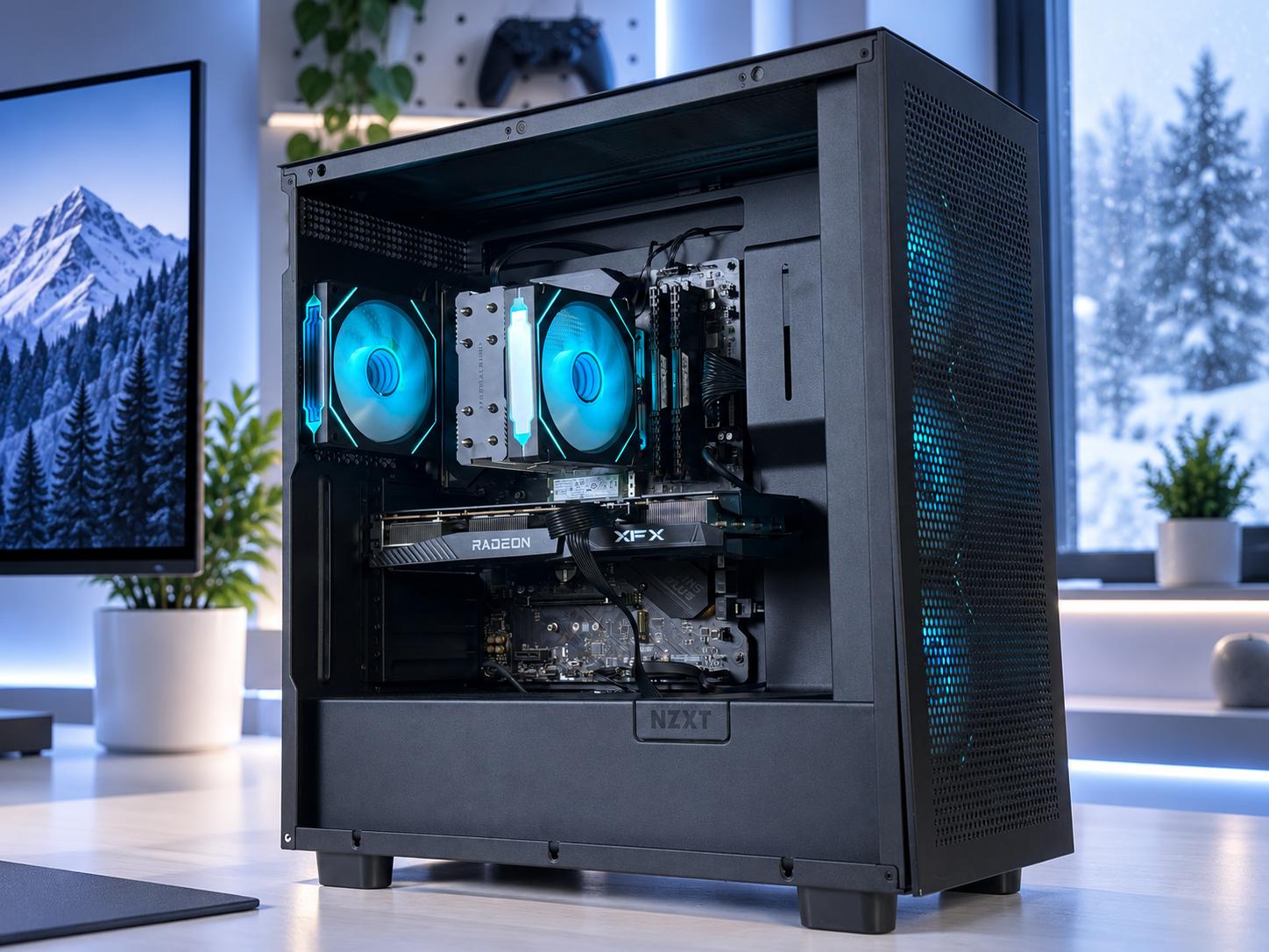 🏔️GLACIER Gaming PC | RX 6700 XT | Ryzen 7 5800X | 16GB RAM | 1TB NVME | WIFI + BT | FREE SHIPPING