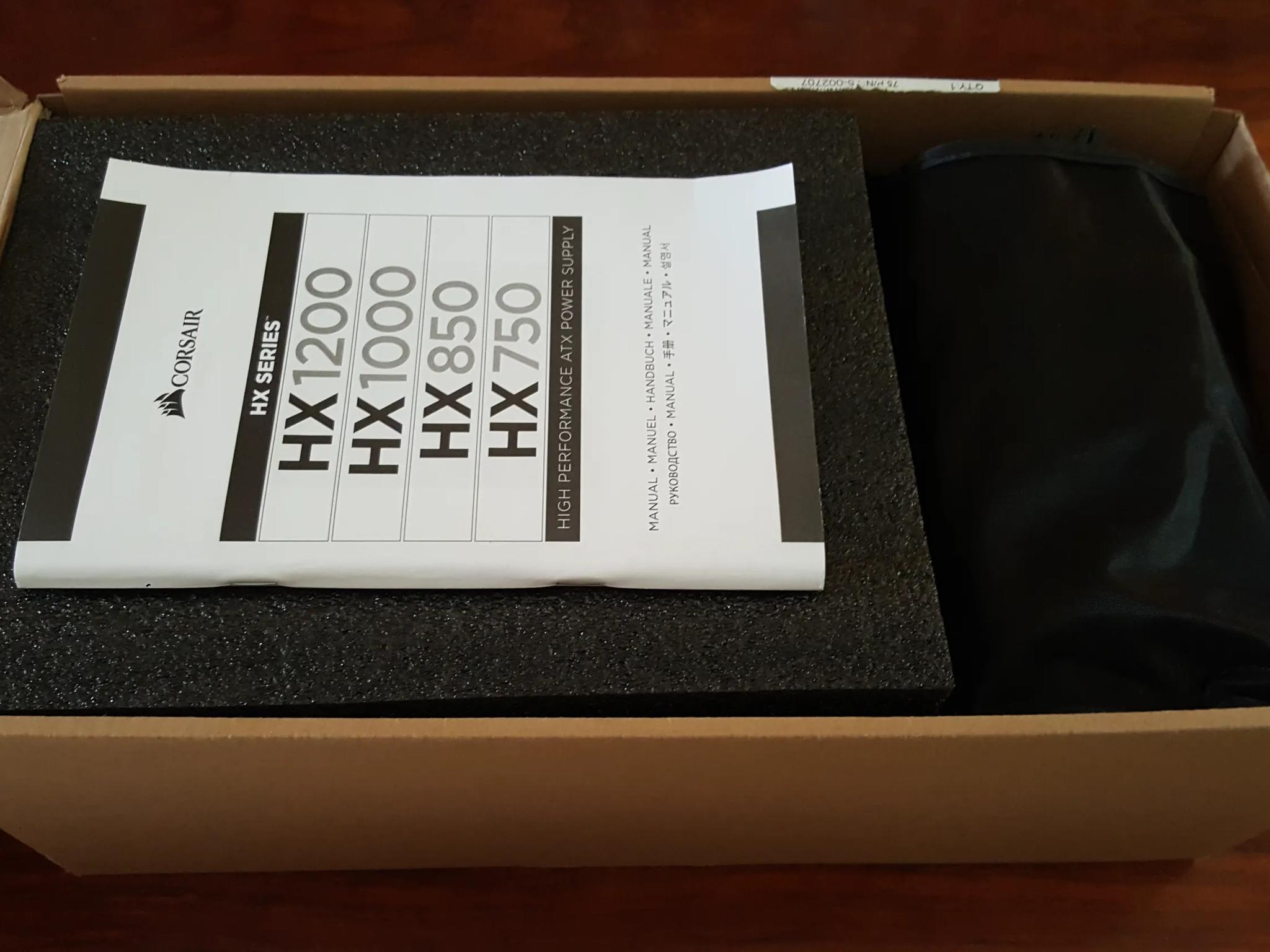 Corsair HX1200 Power Supply | 80+ Platinum (Open box, Includes everything)