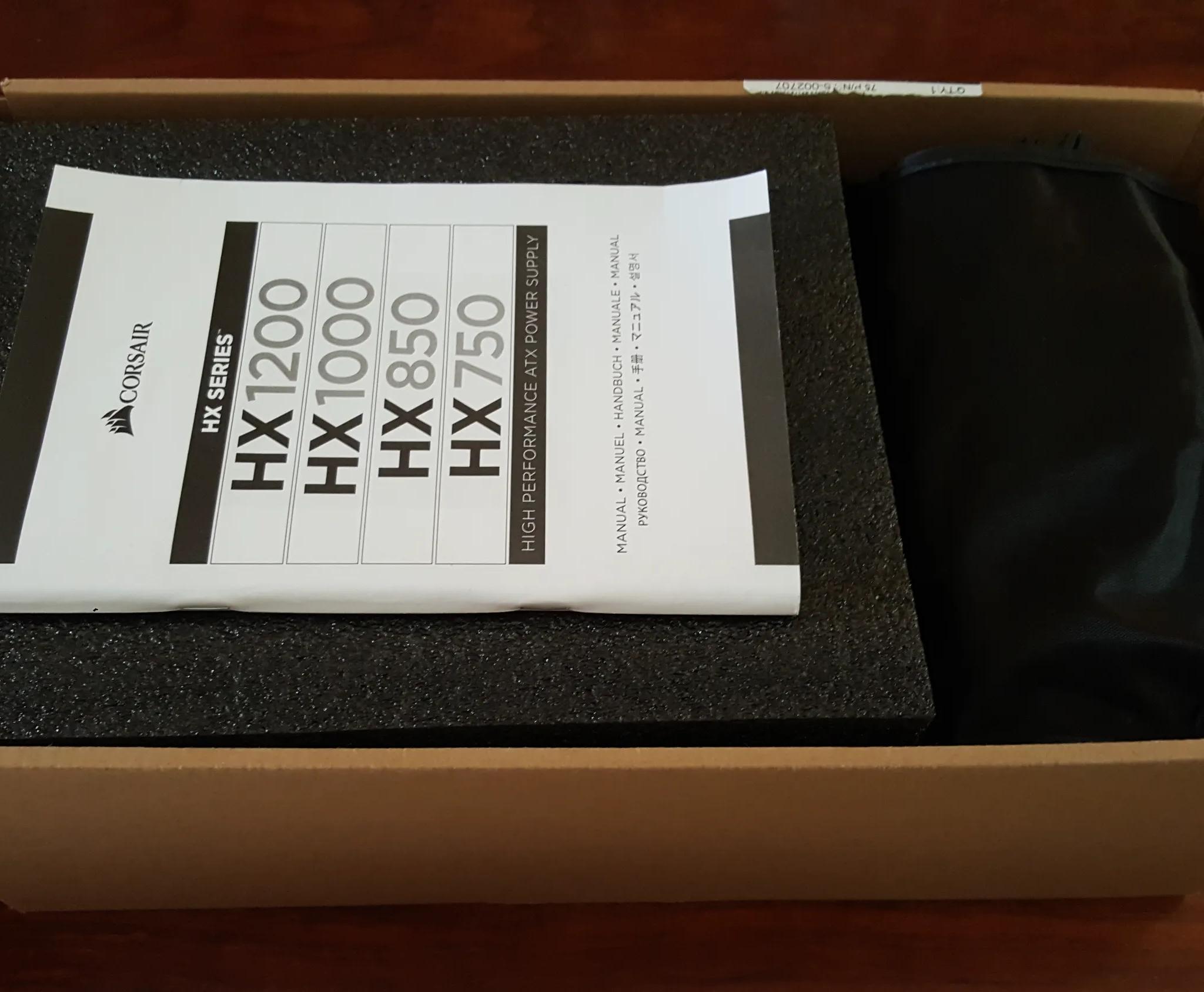 Corsair HX1200 Power Supply | 80+ Platinum (Open box, Includes everything)