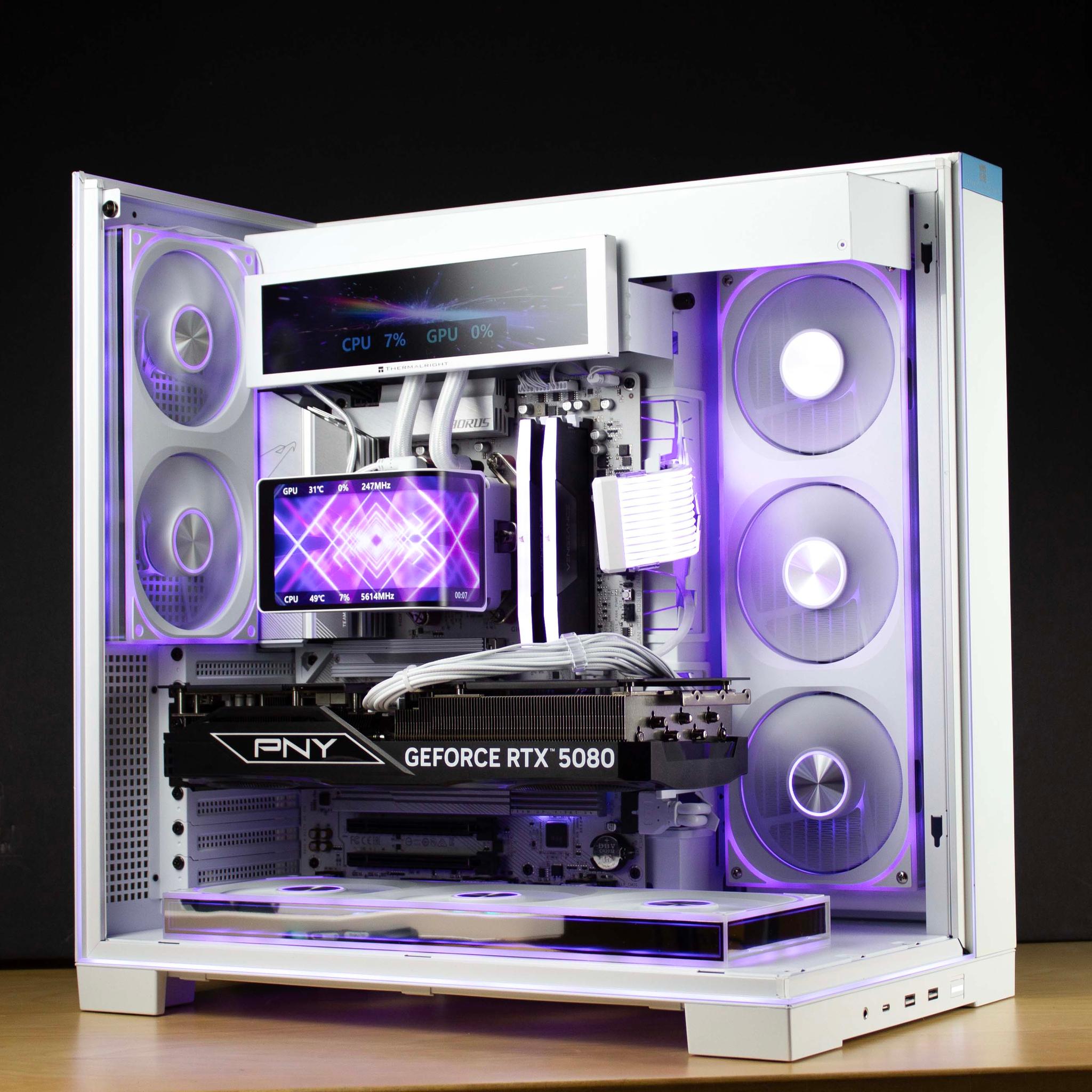 🧊⚡🗡️Polaris V2 - 4K ULTRA PC | RTX 5080 16GB, Ryzen 7 9850X3D, 64GB RAM, 4TB SSD | LCD Display🧊⚡