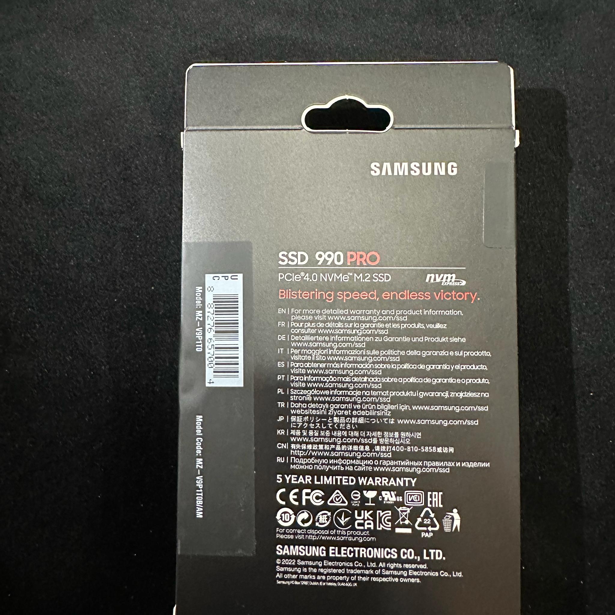 SAMSUNG 990 PRO SSD 1TB