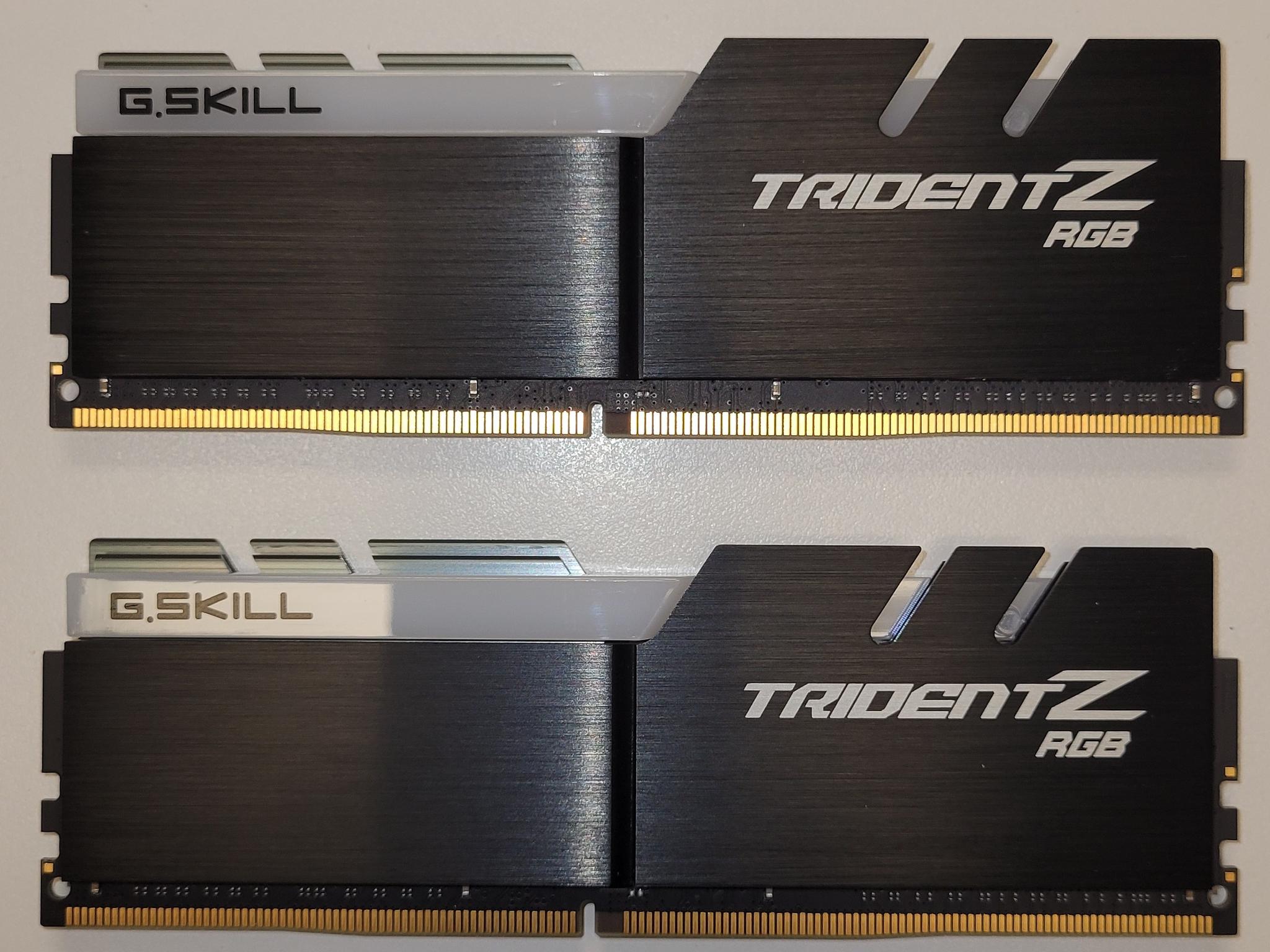 G.SKILL Trident Z RGB 32GB, DDR4 3600, CL16, (2 x 16GB kit)