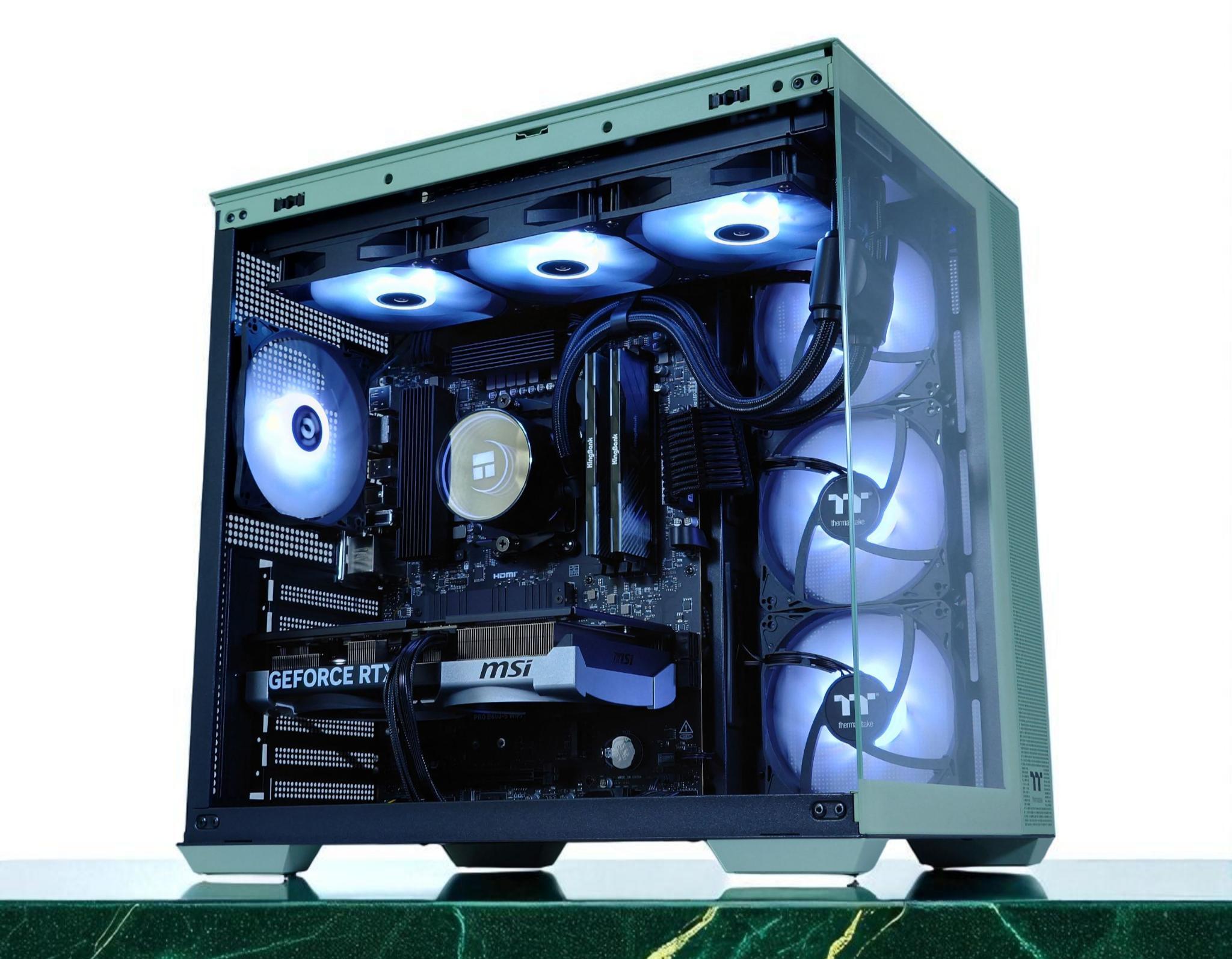 🌲Liquid Cooled Gaming PC🌲 Nvidia RTX 5070 12GB 🌲AMD Ryzen 7 7700🌲32GB DDR5🌲 1TB NVME