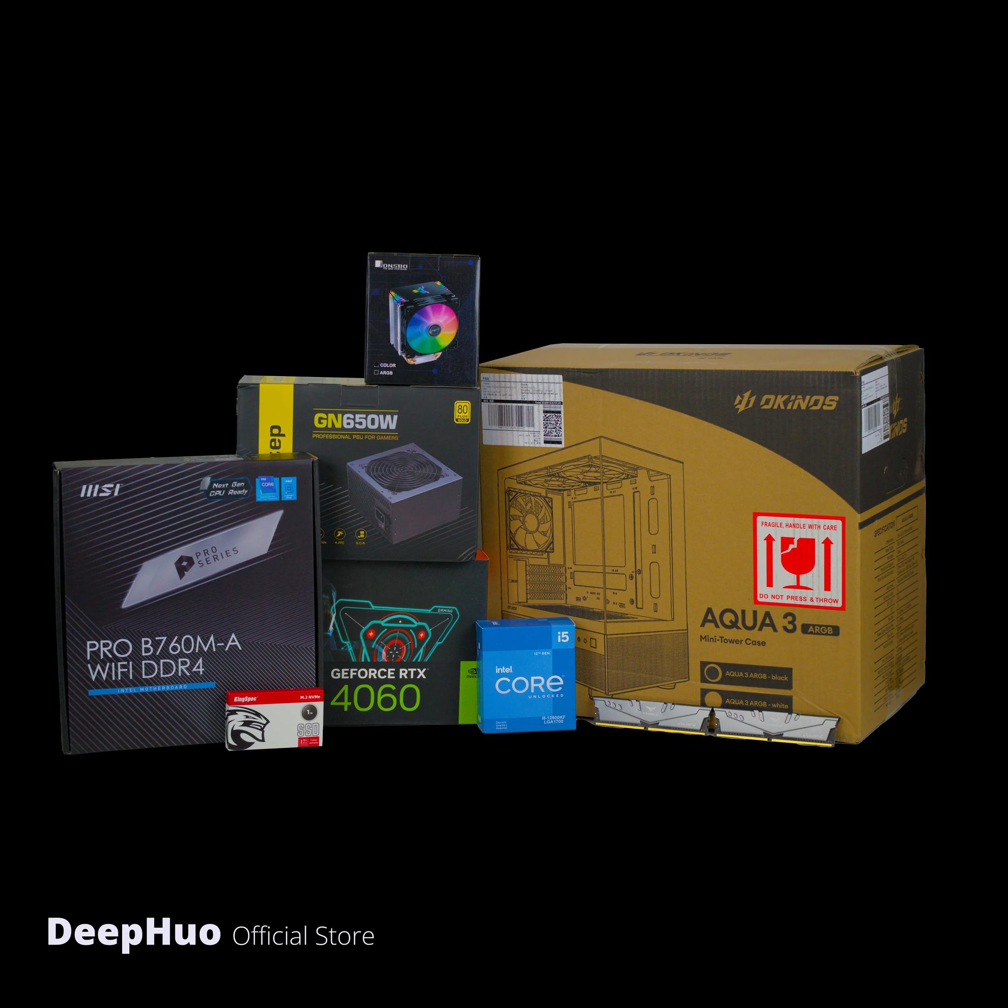 *Final Price* RTX 4060 | i5-12600KF | 16GB RAM | 1TB SSD - DeepHuo Brand NEW Pre-Built PC