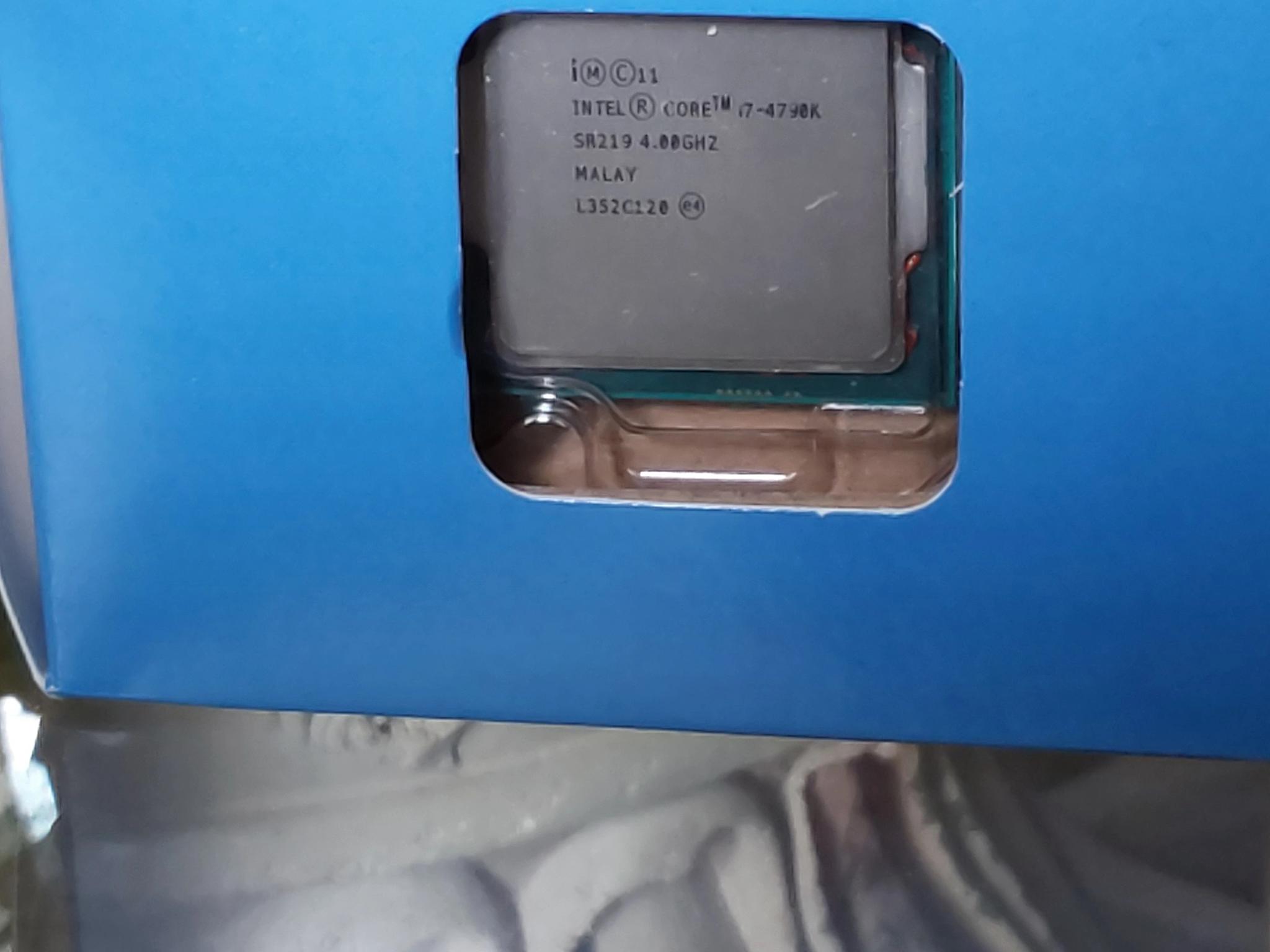 Intel i7 4790k 4.0GHz CPU in original retail box