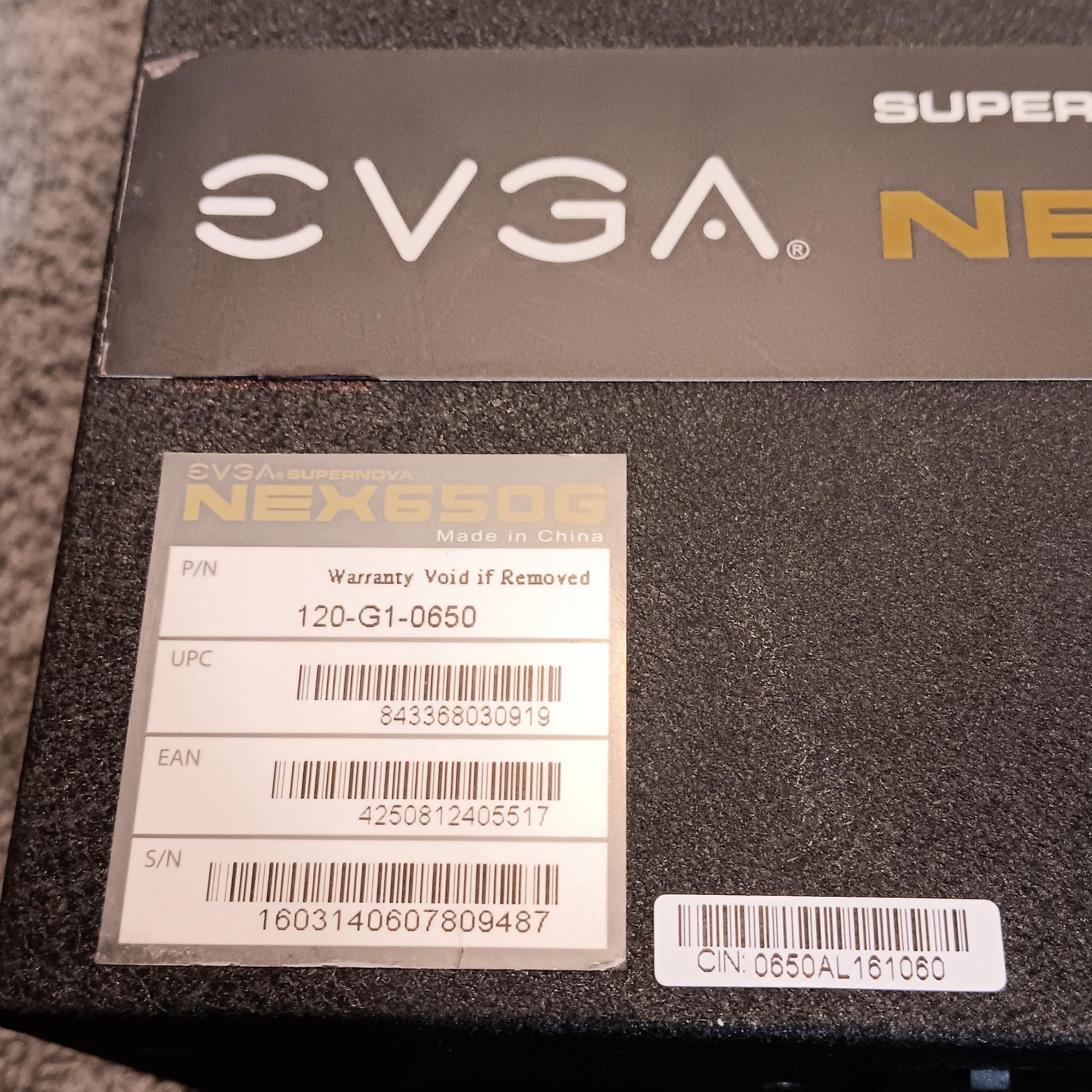 EVGA Supernova NEX650G (120-G1-0650) 650 Watt 80+ Gold Modular PSU Tested