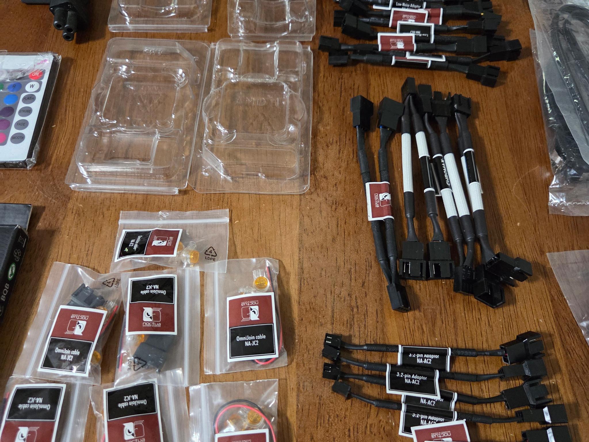Assorted Computer Cables and Components Package Deal