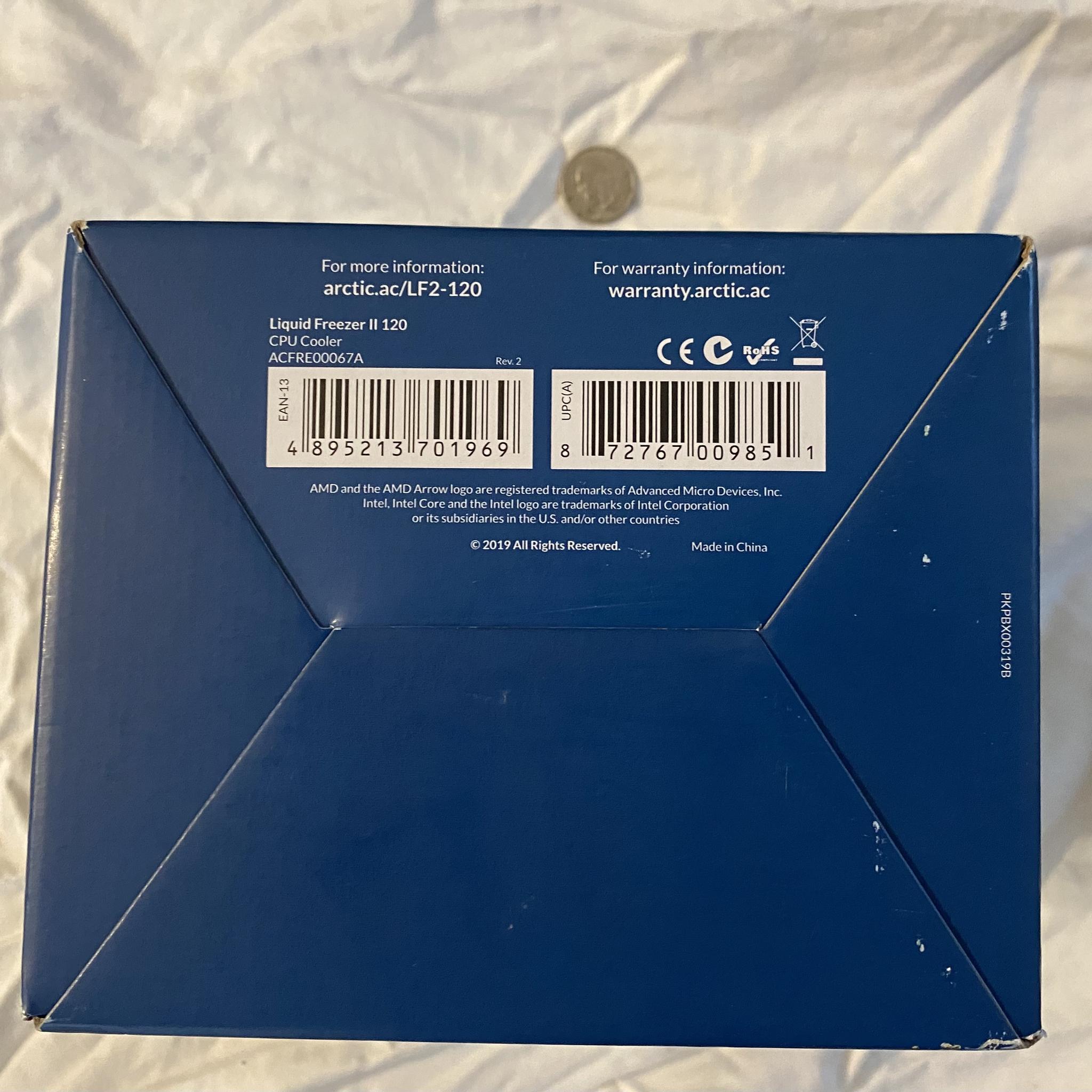 Arctic Liquid Freezer II 120mm AIO - Never Run - Case Space Issue - Like New