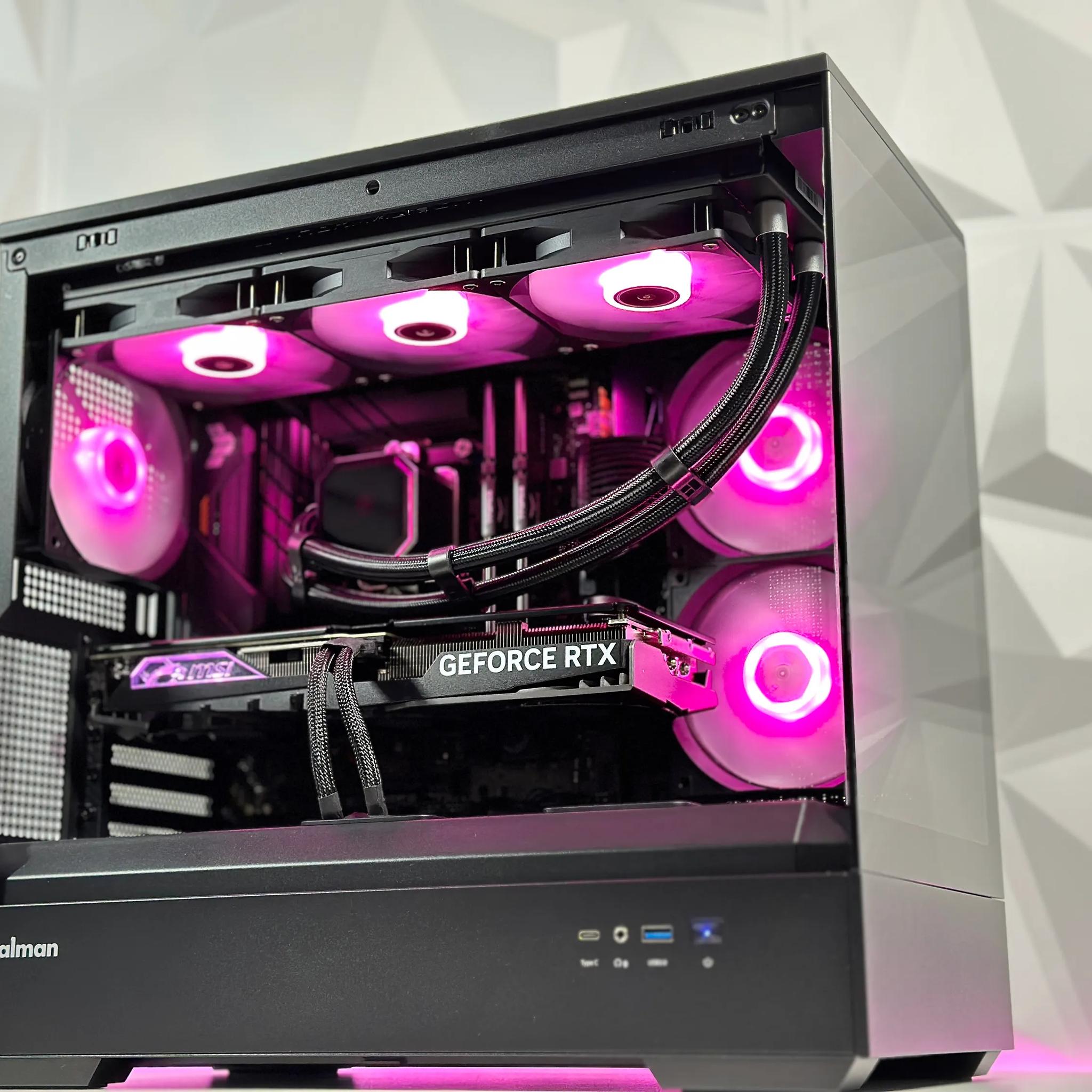 🌃🦇The Dark Knight 🦇Liquid Cooled Gaming PC🦇Nvidia RTX 4070 12GB🦇Intel  12600KF🦇32GB DDR4🦇1TB