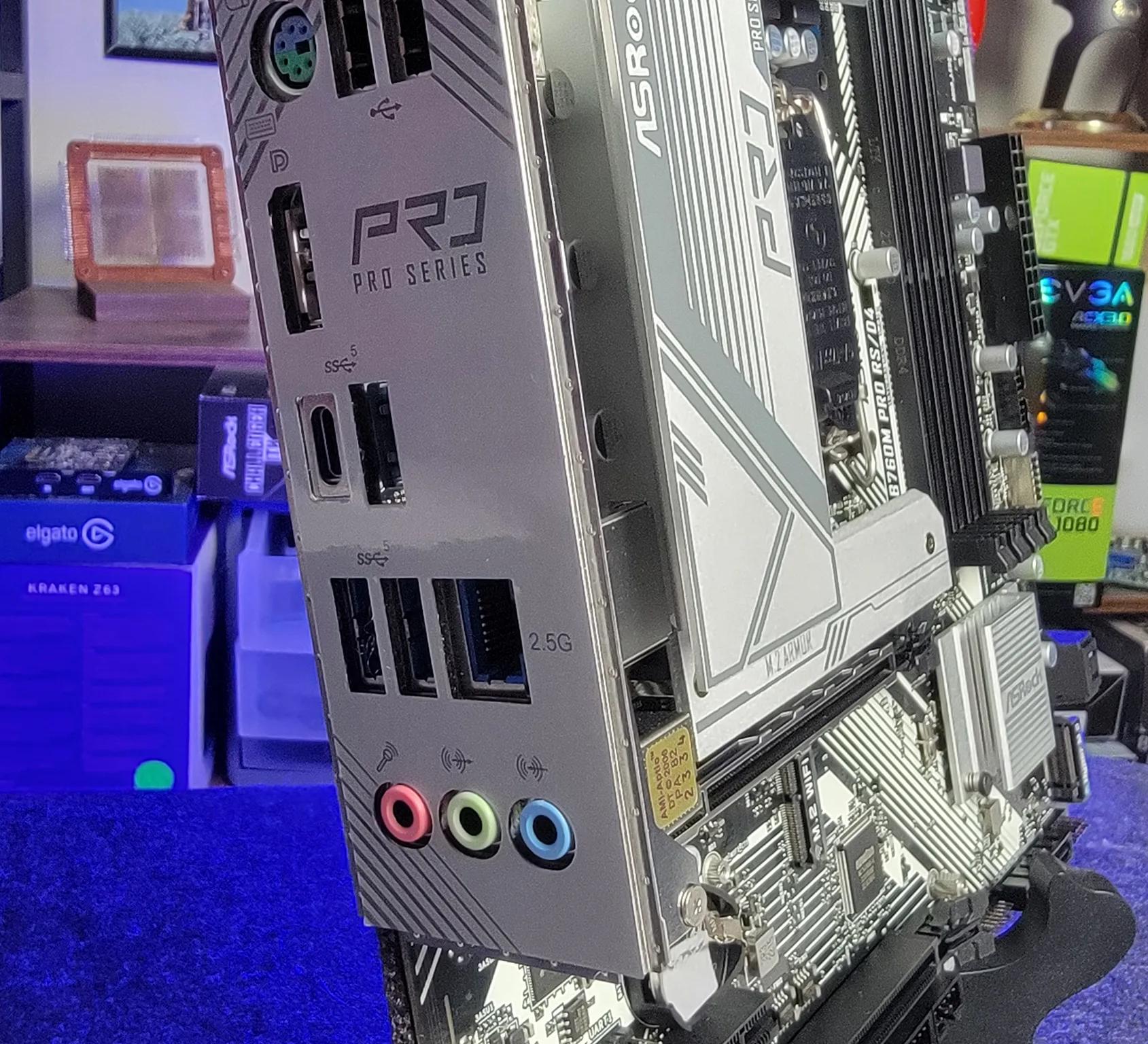 ASRock B760M Pro RS/D4 Motherboard for Intel 12th 13th and 14th Generation CPUs (LGA1700)