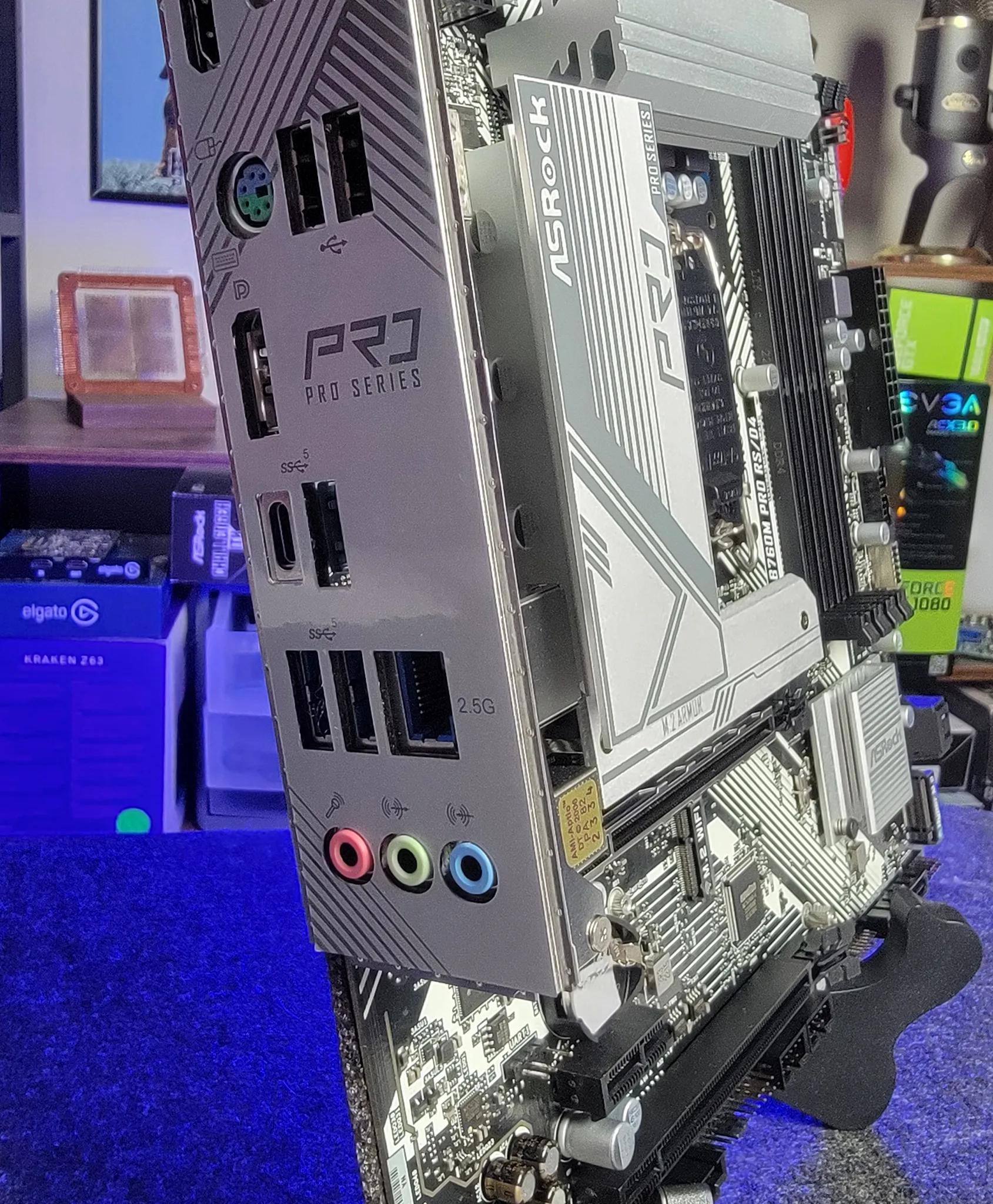 ASRock B760M Pro RS/D4 Motherboard for Intel 12th 13th and 14th Generation CPUs (LGA1700)