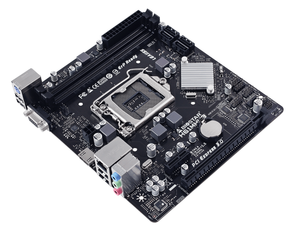 Biostar H61MHV3 Intel H61 LGA 1155 MicroATX Desktop Motherboard