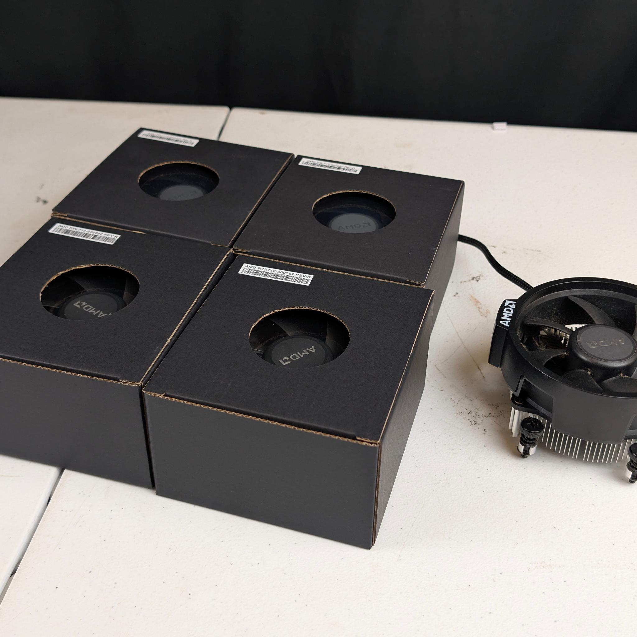 Lot of 5 Wraith Stealth AMD CPU Coolers