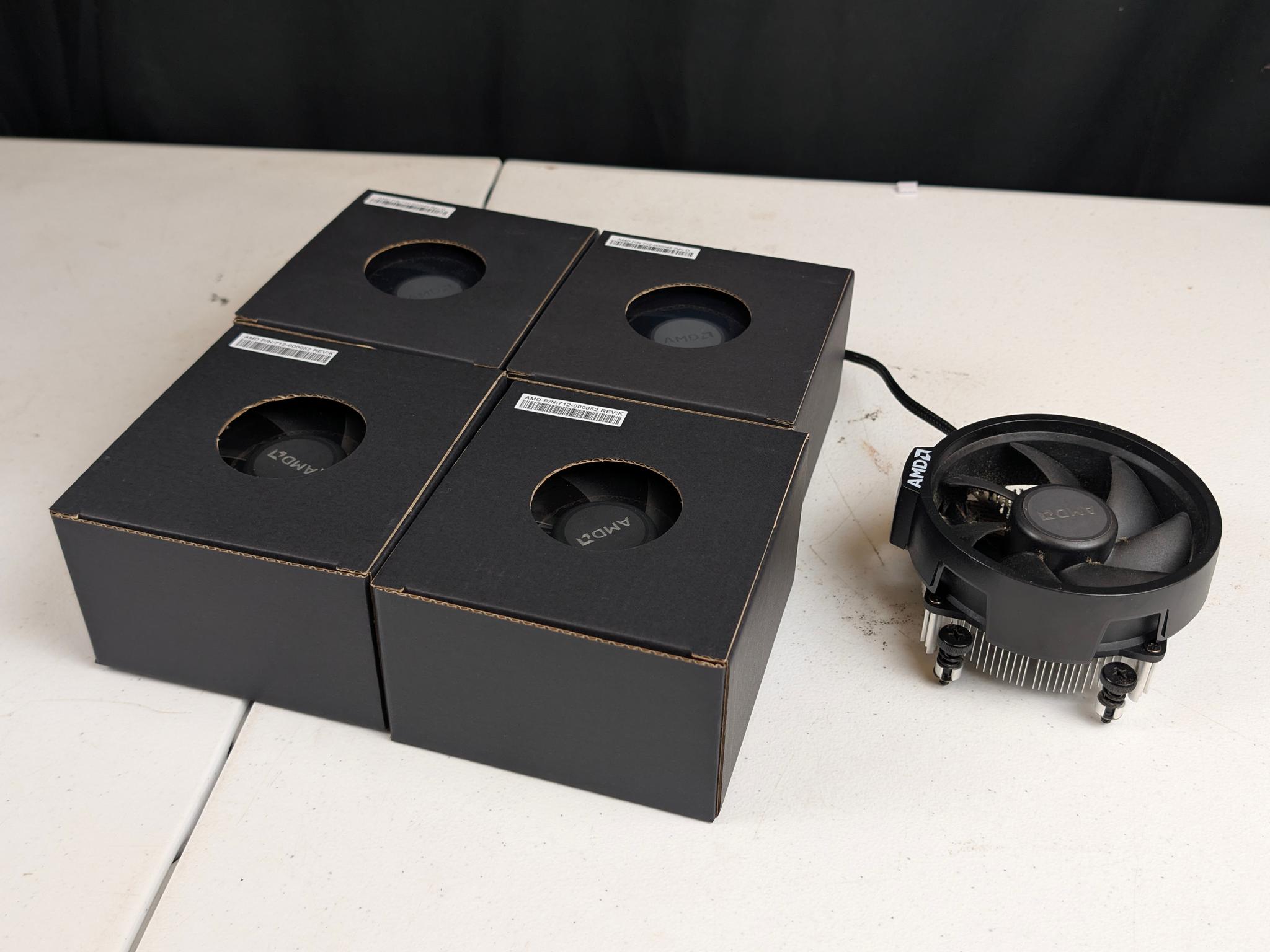 Lot of 5 Wraith Stealth AMD CPU Coolers