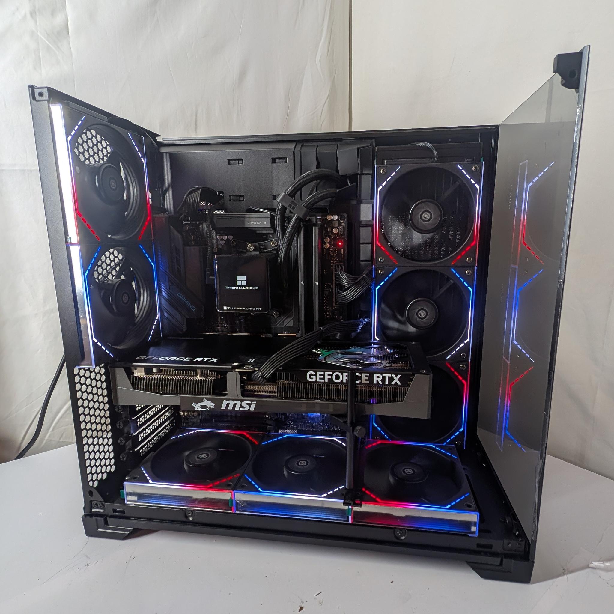RTX 5080 | RYZEN 7 9800x3d | 64GB DDR5 | 2TB NVME | X870 MOTHERBOARD | lian li o11